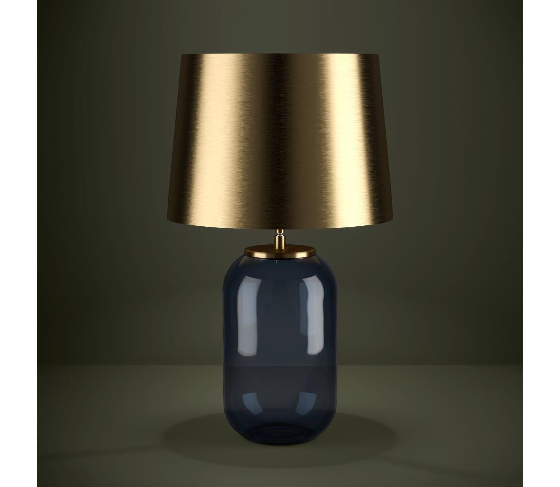 Eglo Stolná lampa CUITE 1xE27/40W/230V zlatá/modrá