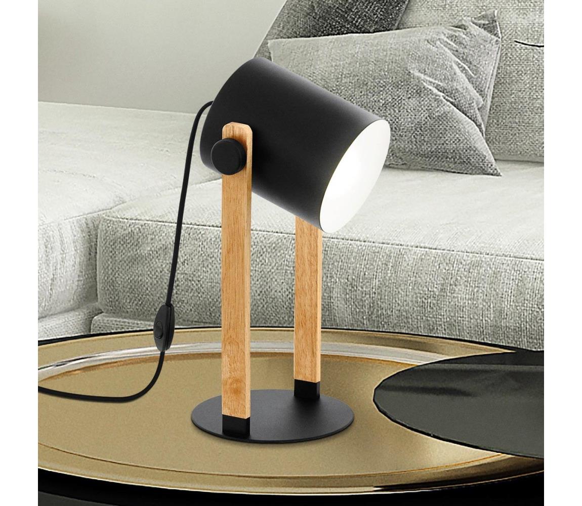 Eglo Stolná lampa HORNWOOD 1xE27/28W/230V 43047