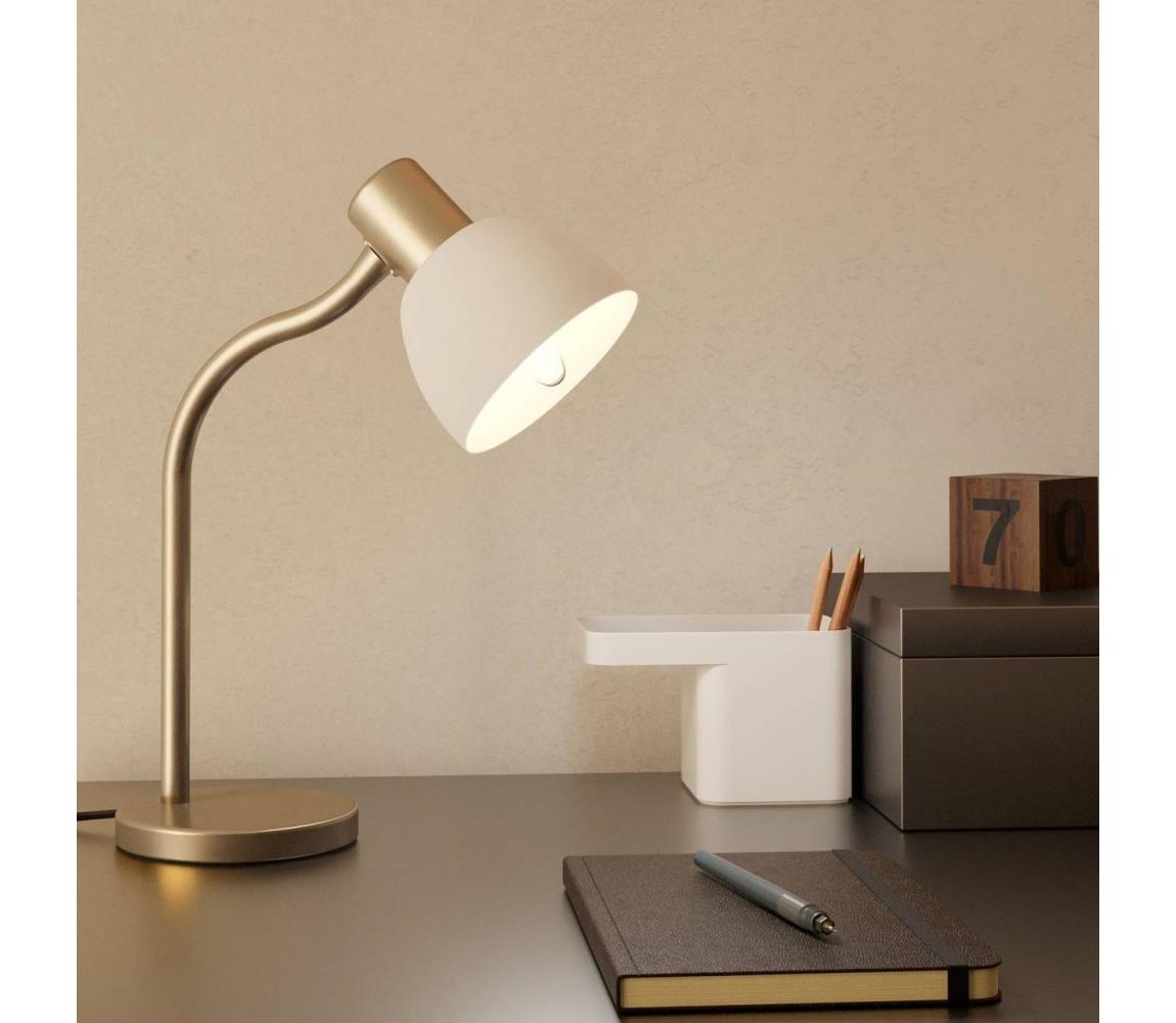 Eglo Stolná lampa MACERE 1xE14/25W/230V matný chróm