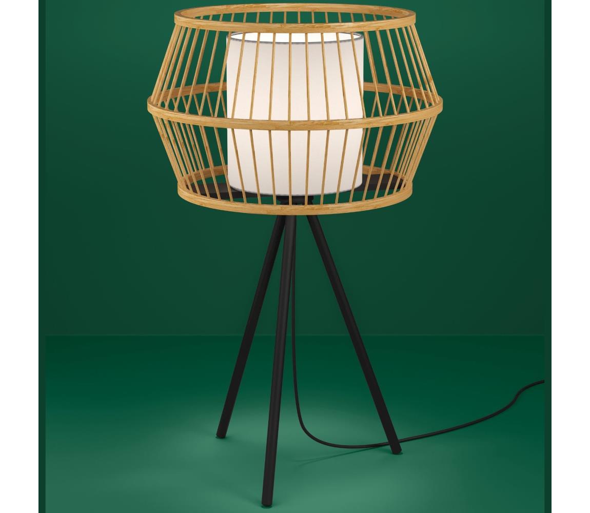 Eglo Stolná lampa MONTERROSO 1xE27/40W/230V bambus