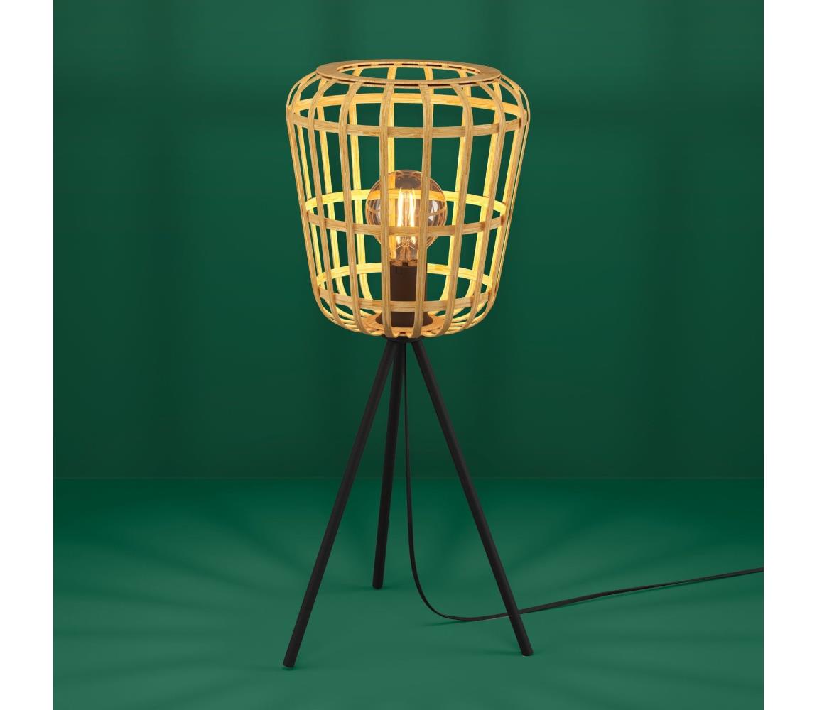 Eglo Stolná lampa MONTEZUELO 1xE27/40W/230V bambus