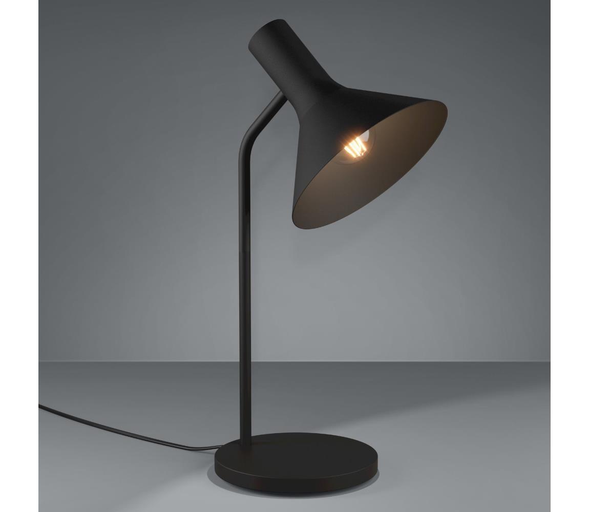 Eglo Stolná lampa MORESCANA 1xE27/28W/230V čierna