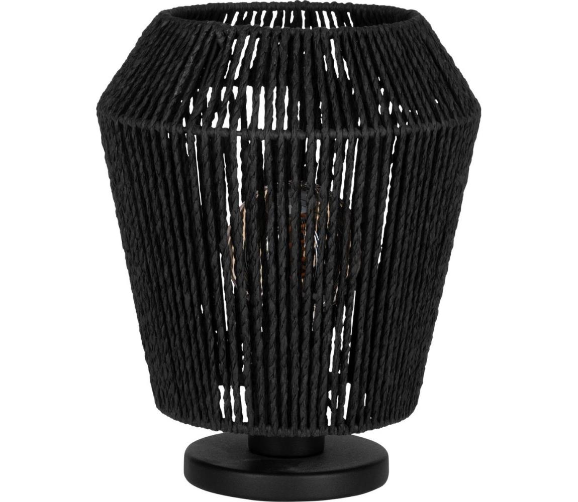 Eglo Stolná lampa PERSLEY 1xE27/60W/230V čierna