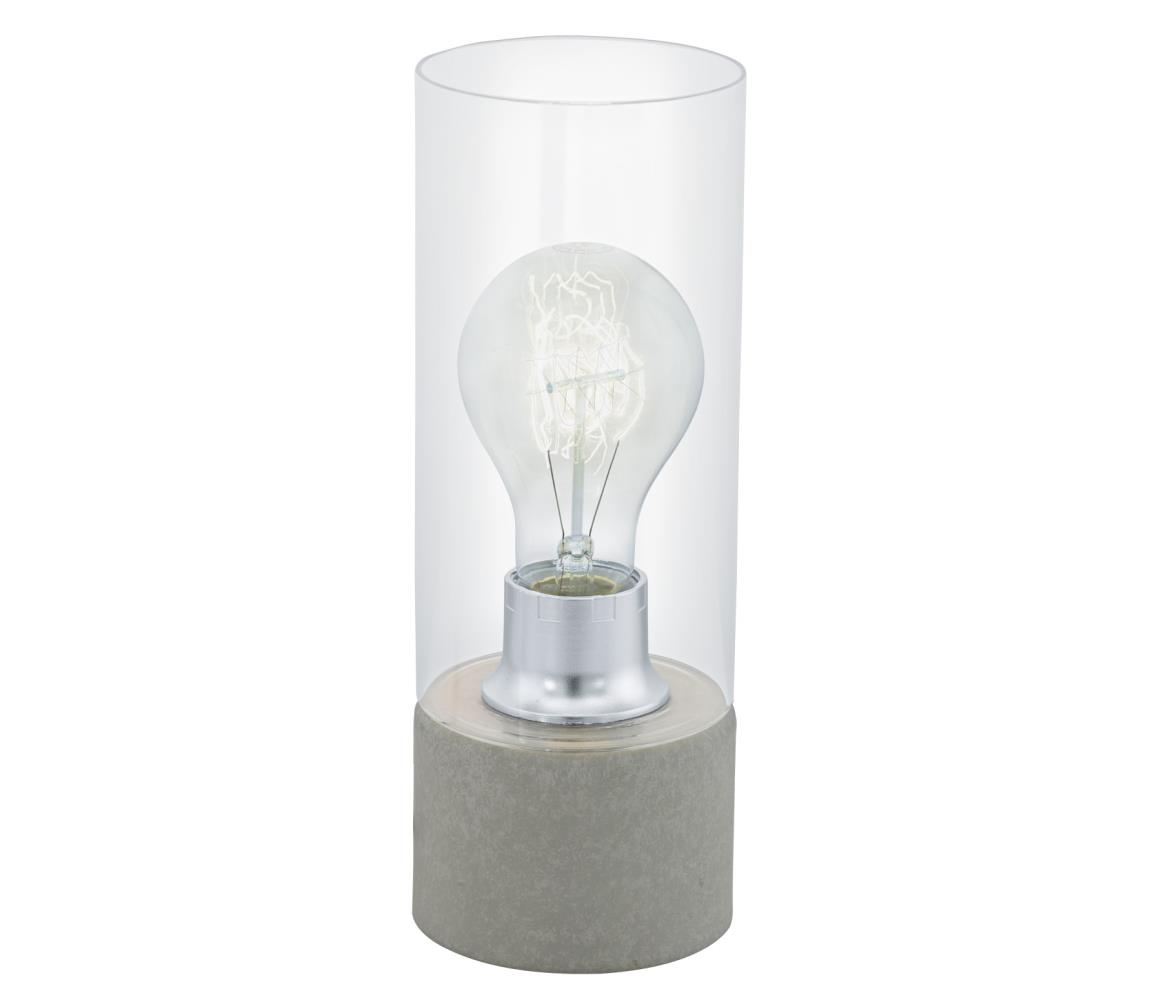 Eglo Stolná lampa TORVISCO 1xE27/60W/230V šedá