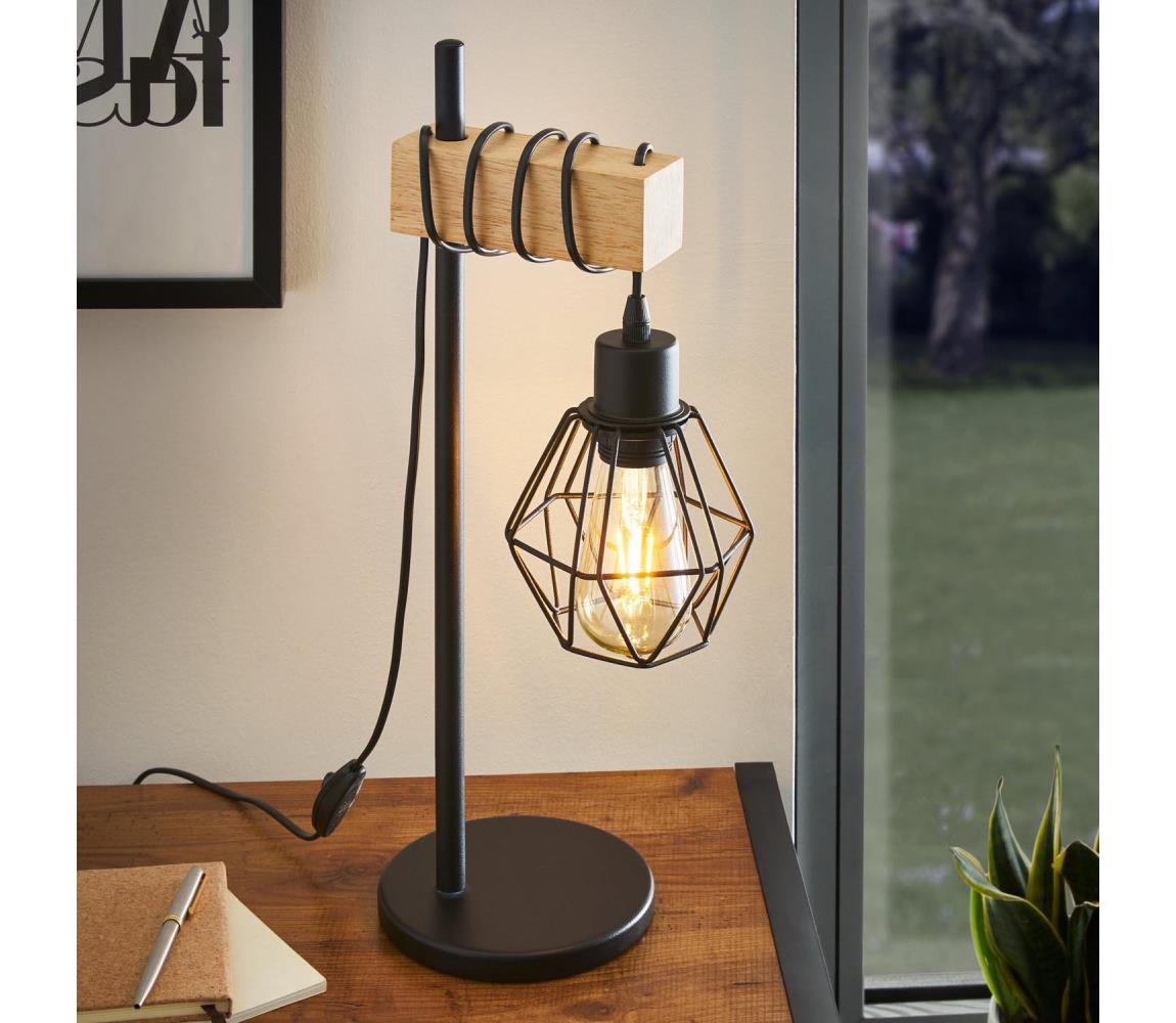 Eglo Stolná lampa TOWNSHEND 1xE27/60W/230V 43136
