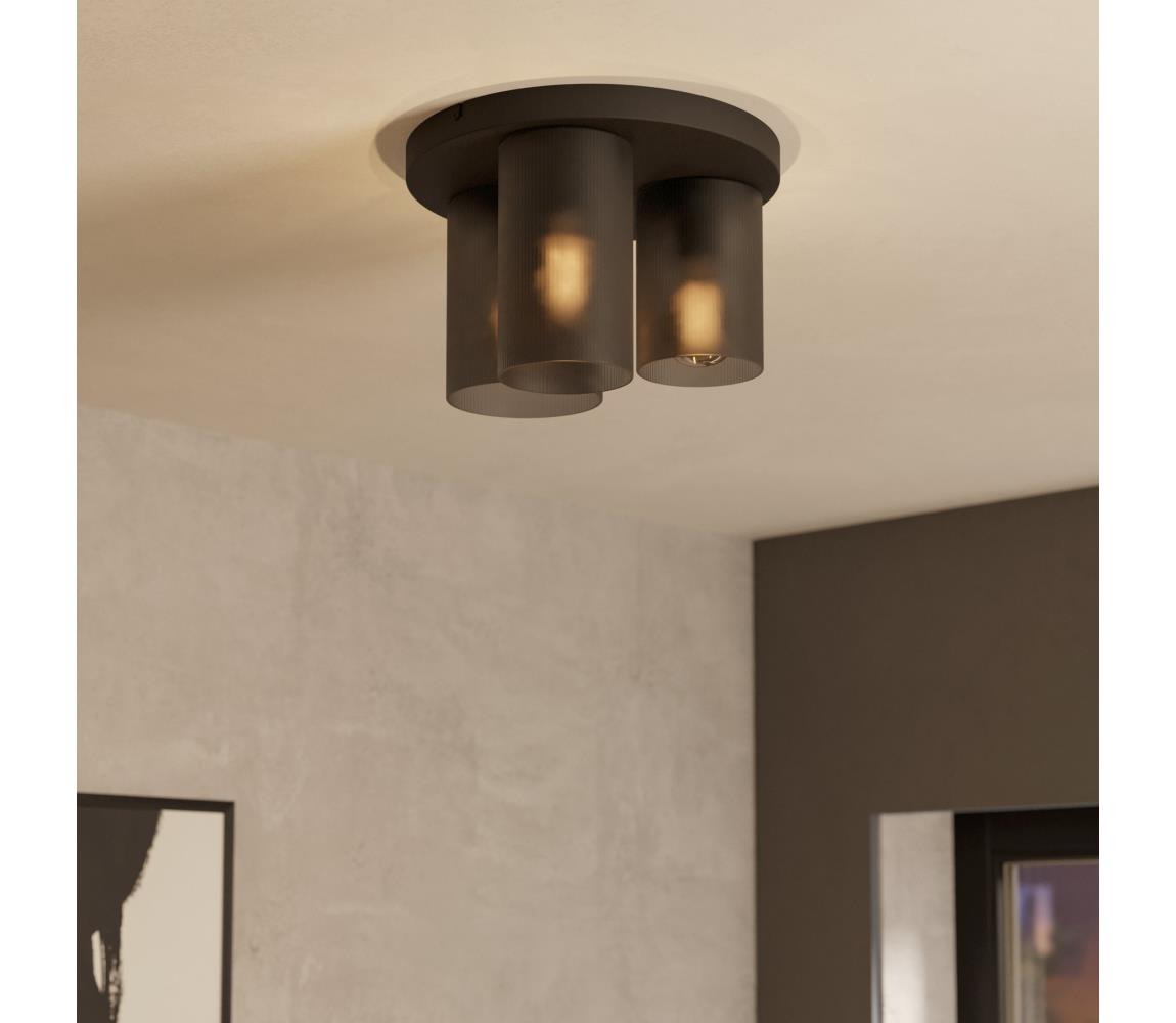 Eglo Stropné svietidlo COLOMERA 3xE27/40W/230V šedá