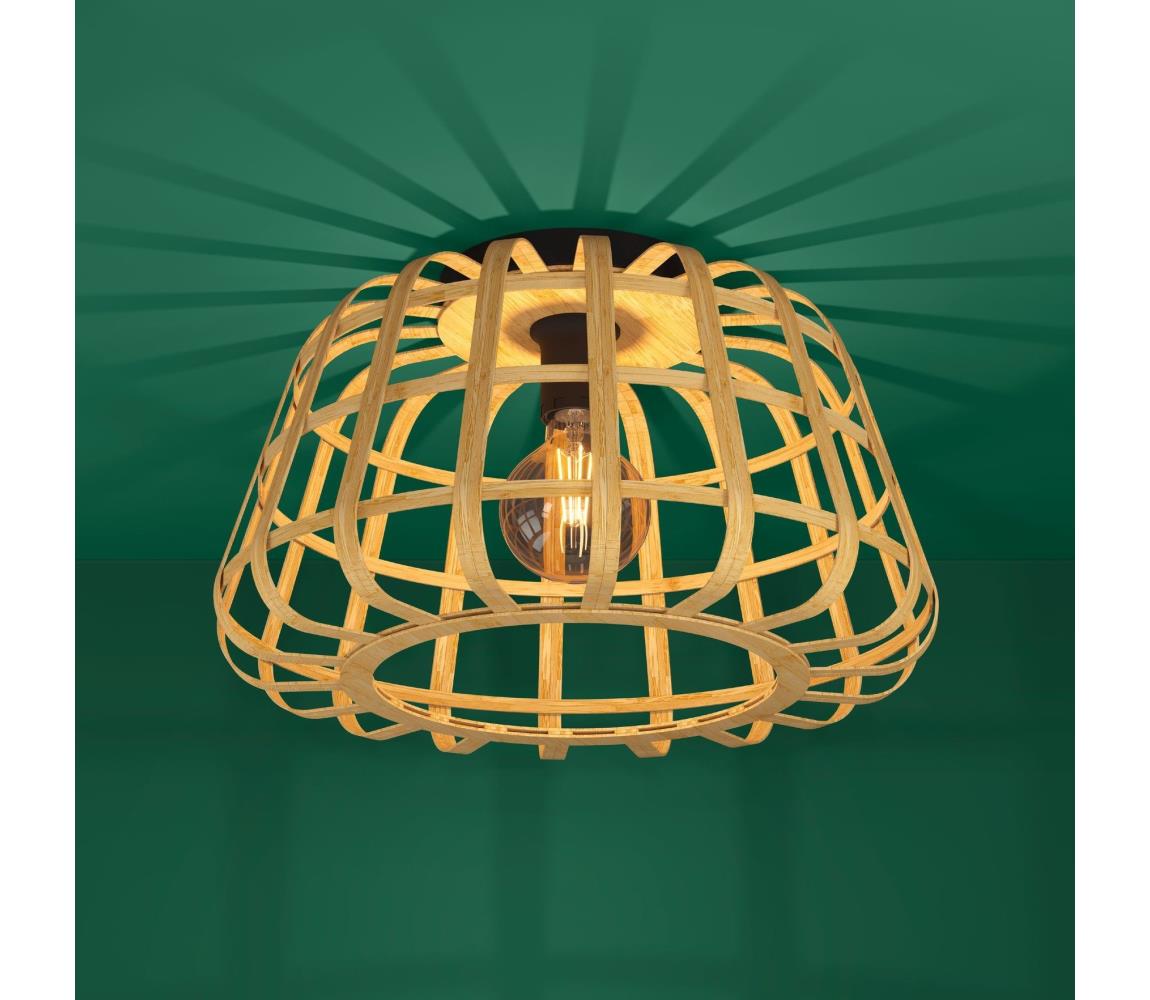 Eglo Stropné svietidlo MONTEZUELO 1xE27/40W/230V bambus