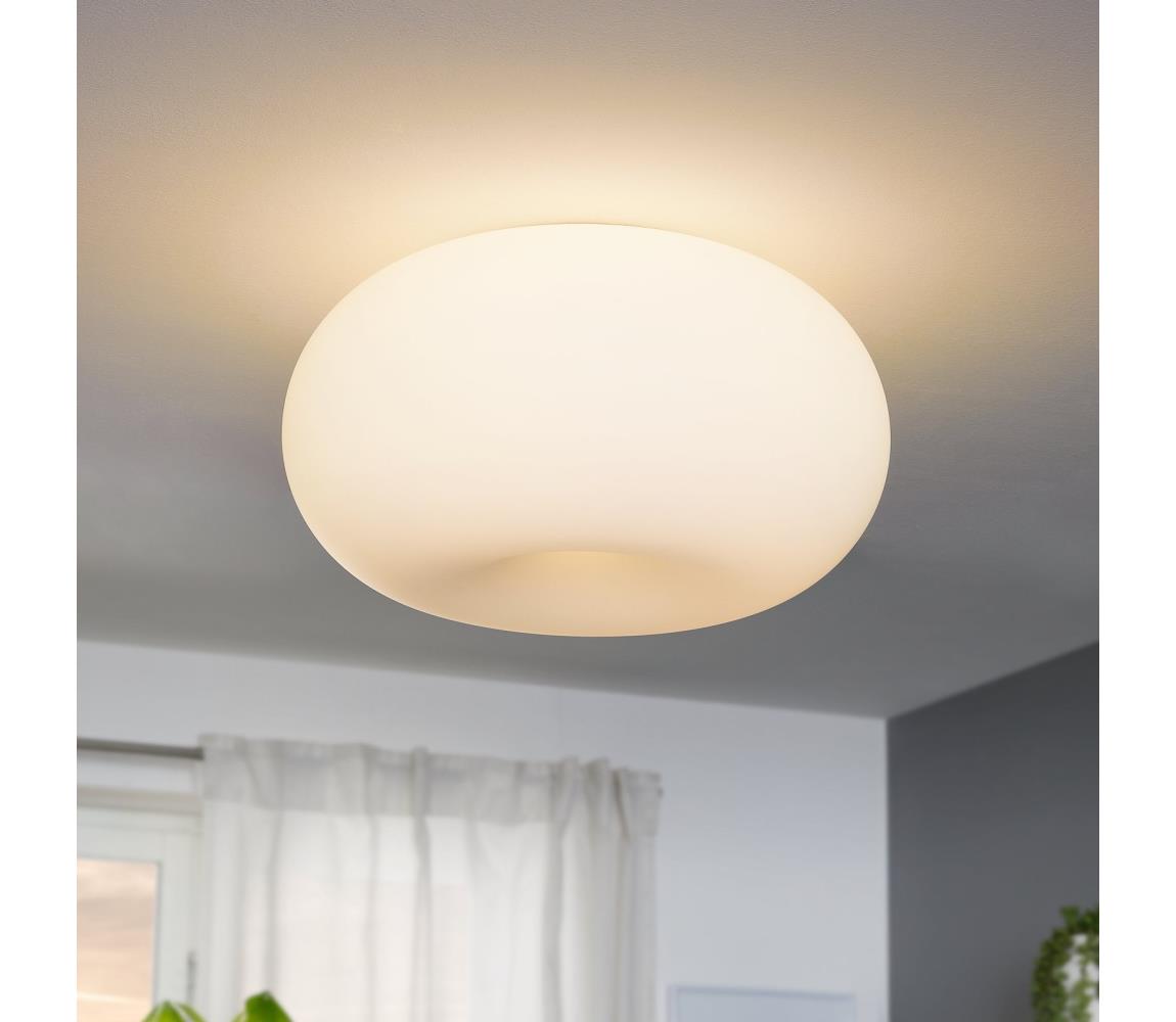 Eglo Stropné svietidlo OPTICA 2xE27/60W/230V opálové sklo