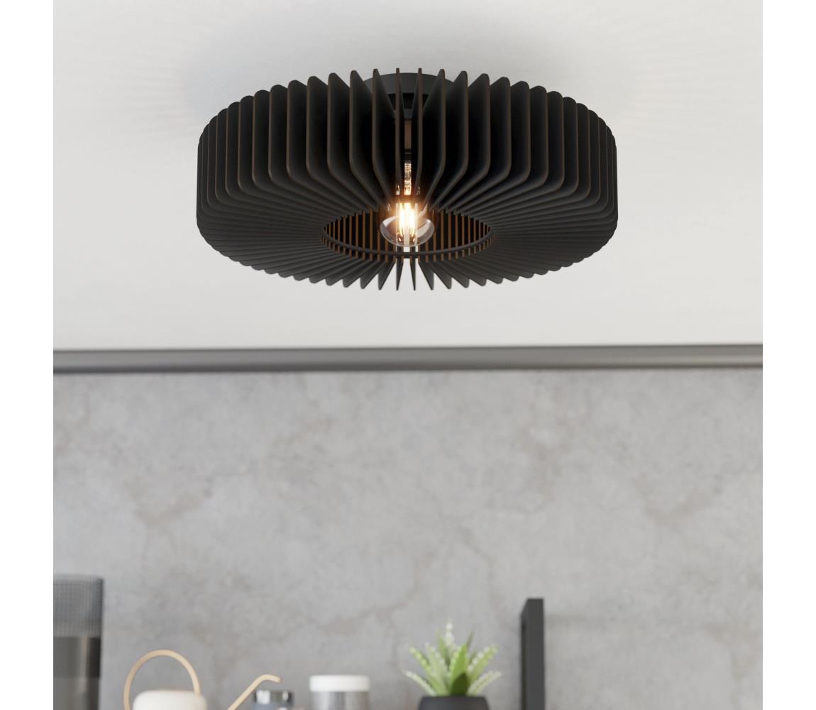 Eglo Stropné svietidlo PALOMBAIA 1xE27/40W/230V čierna