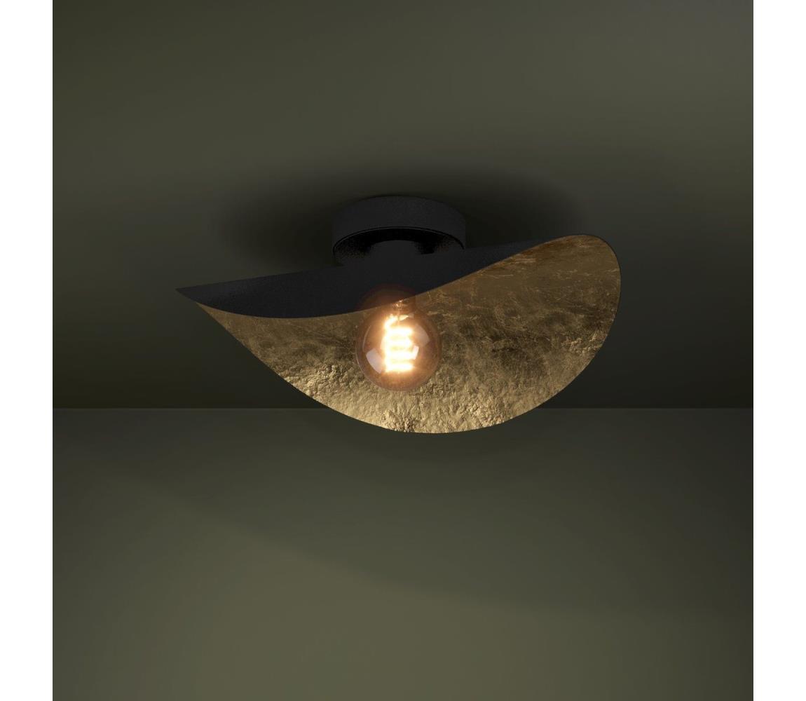 Eglo Stropné svietidlo SACEDA 1xE27/40W/230V čierna/zlatá