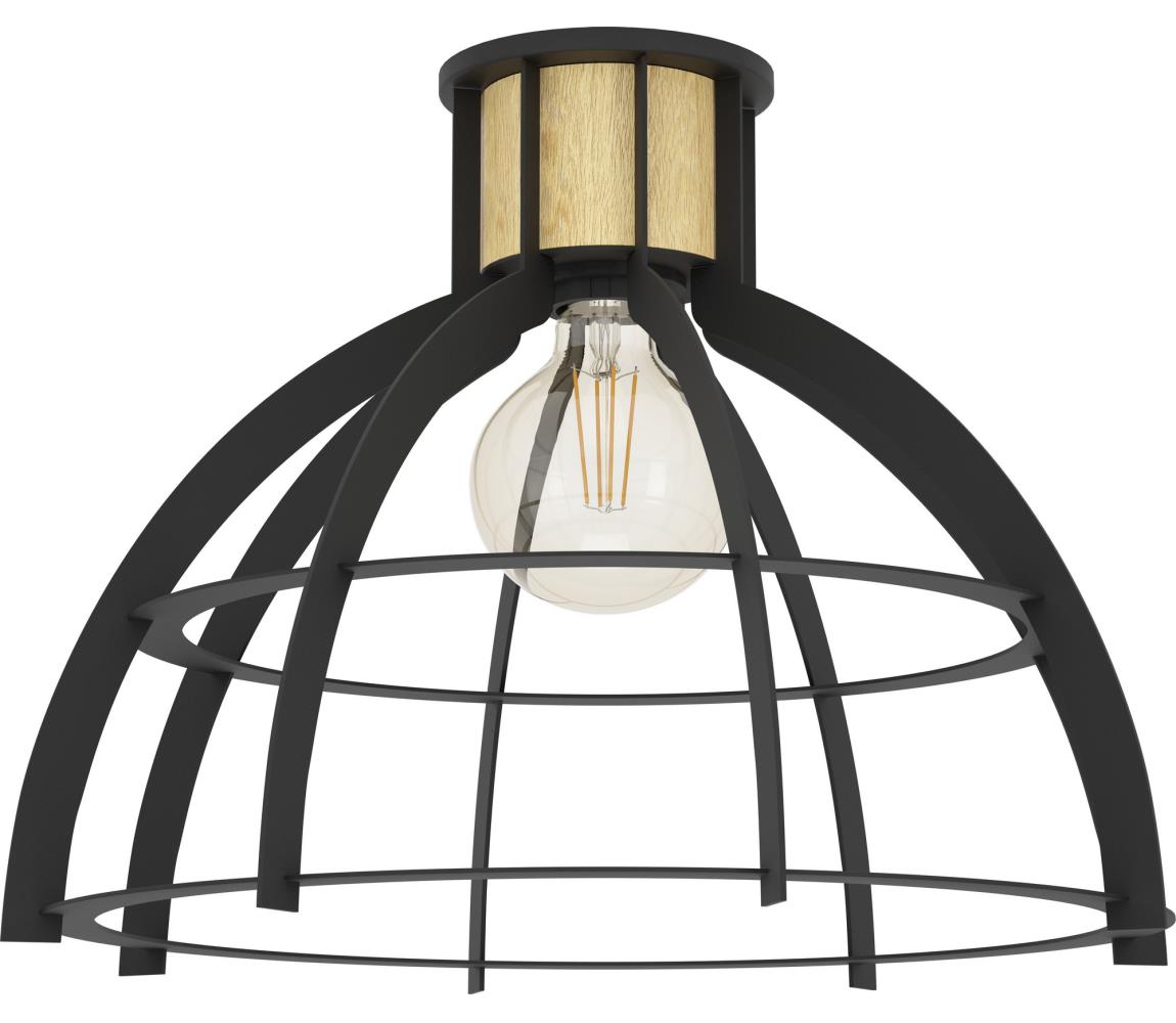 Eglo Stropné svietidlo STILLINGTON 1xE27/40W/230V čierna