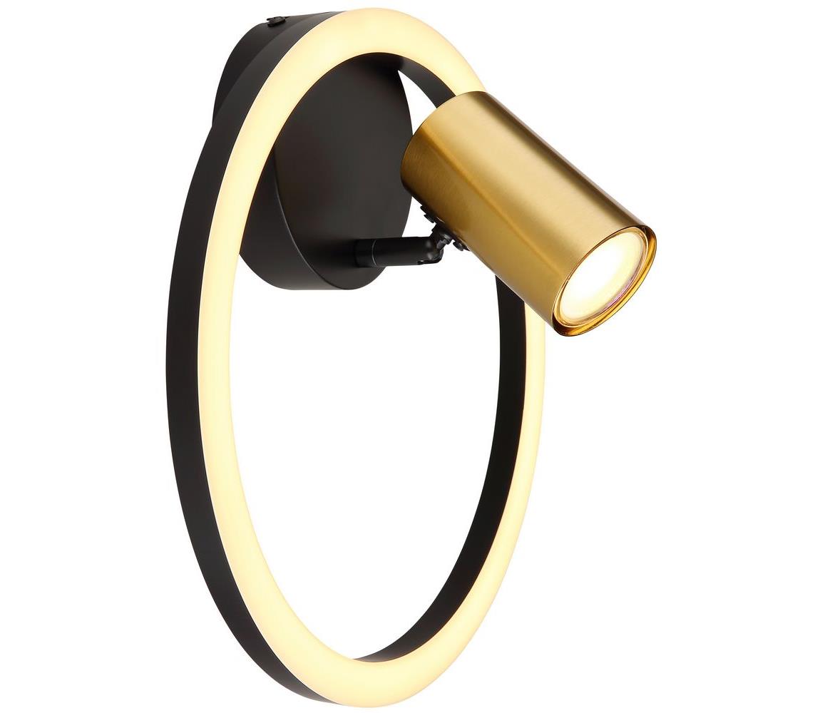 Globo 1- LED Nástenné bodové svietidlo MARRIE 1xGU10/5W/230V + LED/12W/230V