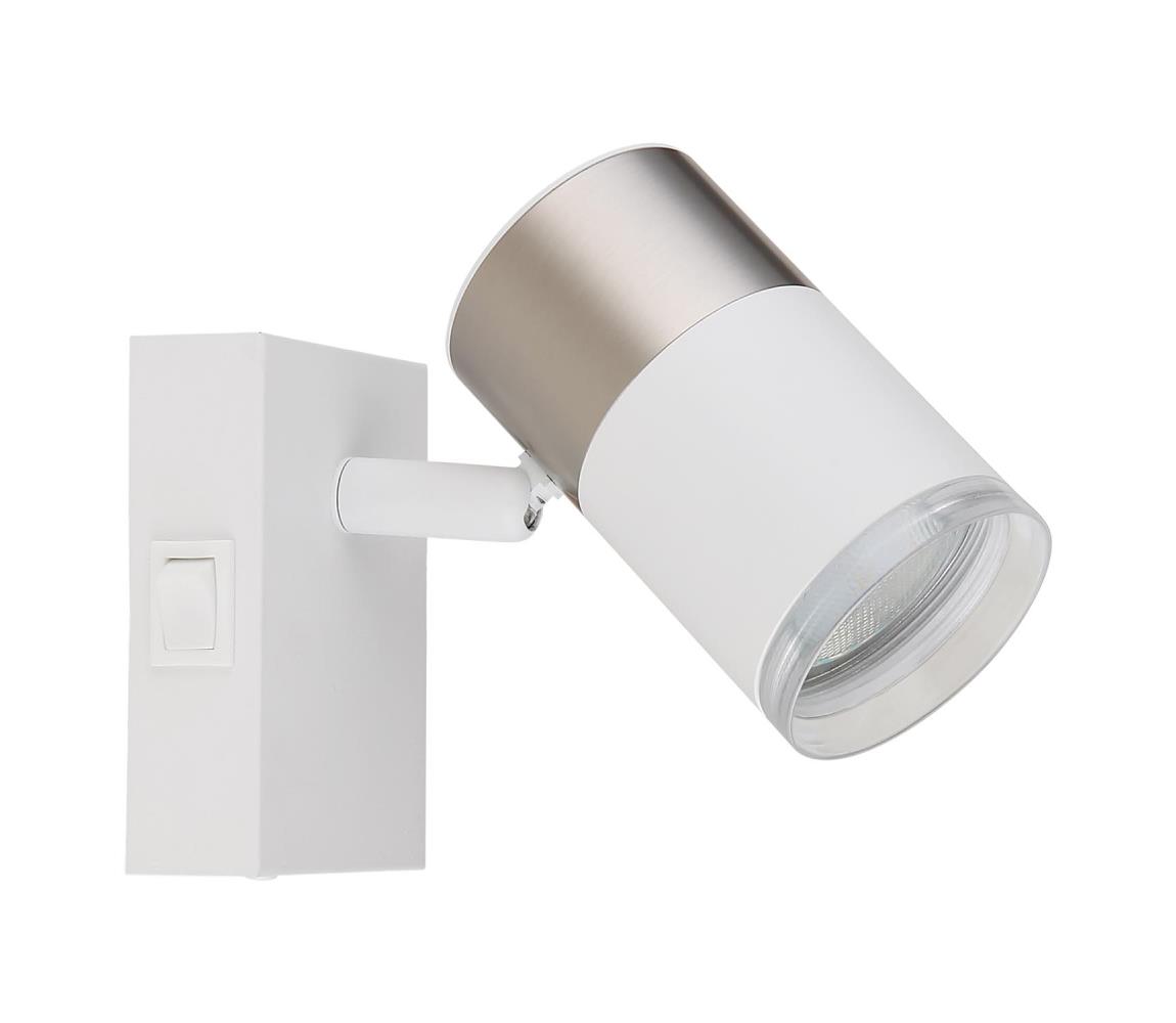 Globo 1 - Nástenné bodové svietidlo BRISBON 1xGU10/25W/230V biela/chróm