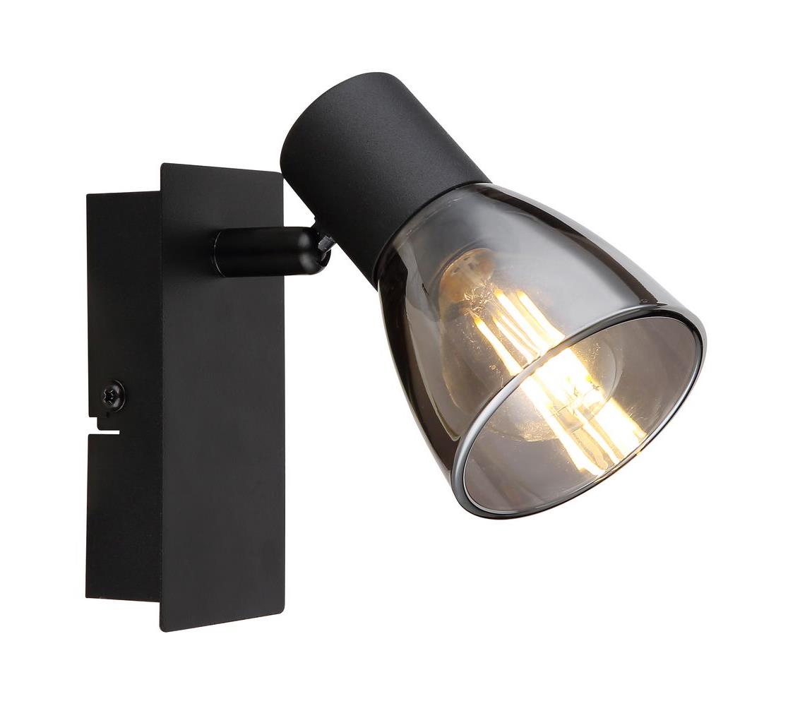 Globo 1 - Nástenné bodové svietidlo CLAUDE 1xE14/40W/230V čierna