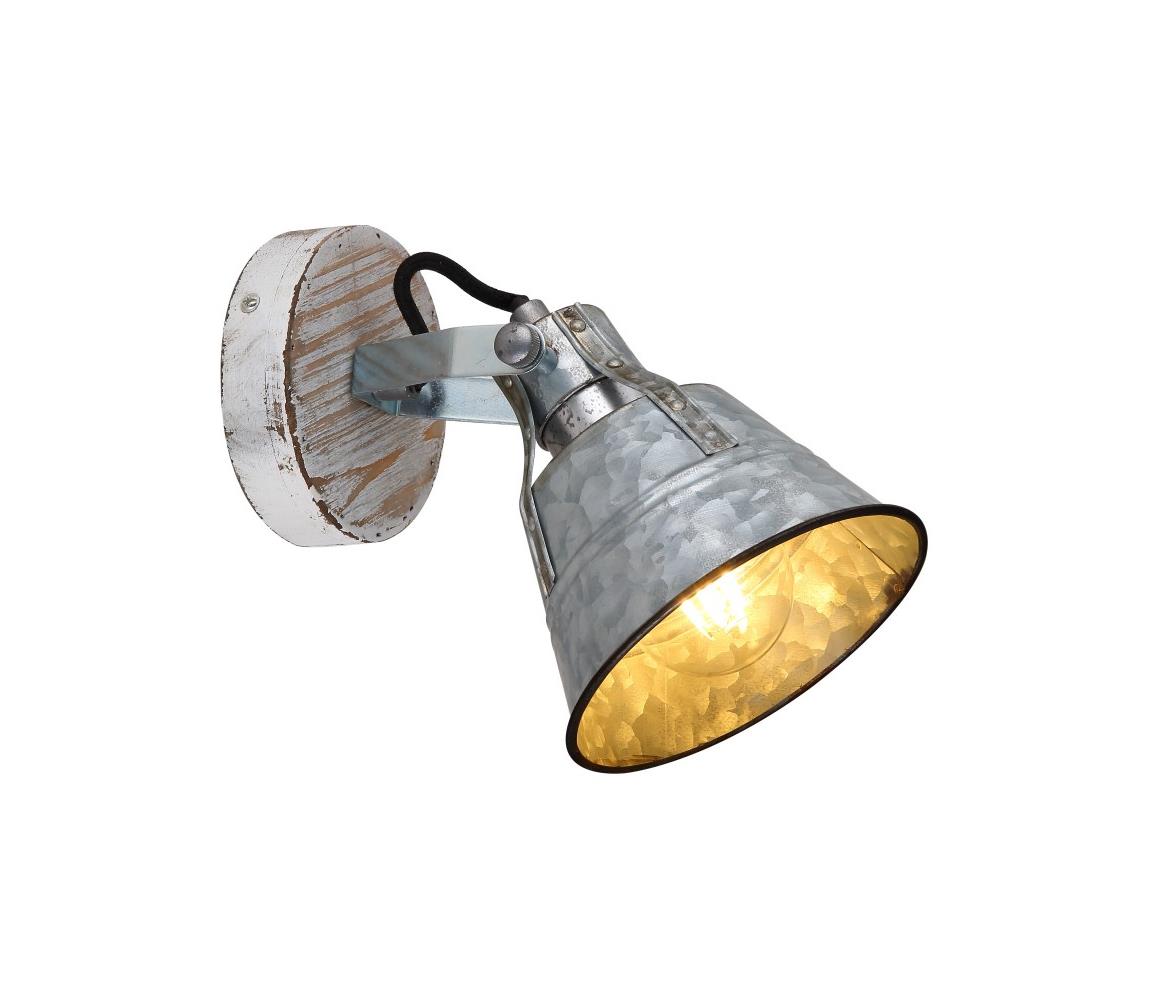 Globo 1 - Nástenné bodové svietidlo GÜNTHER 1xE27/60W/230V