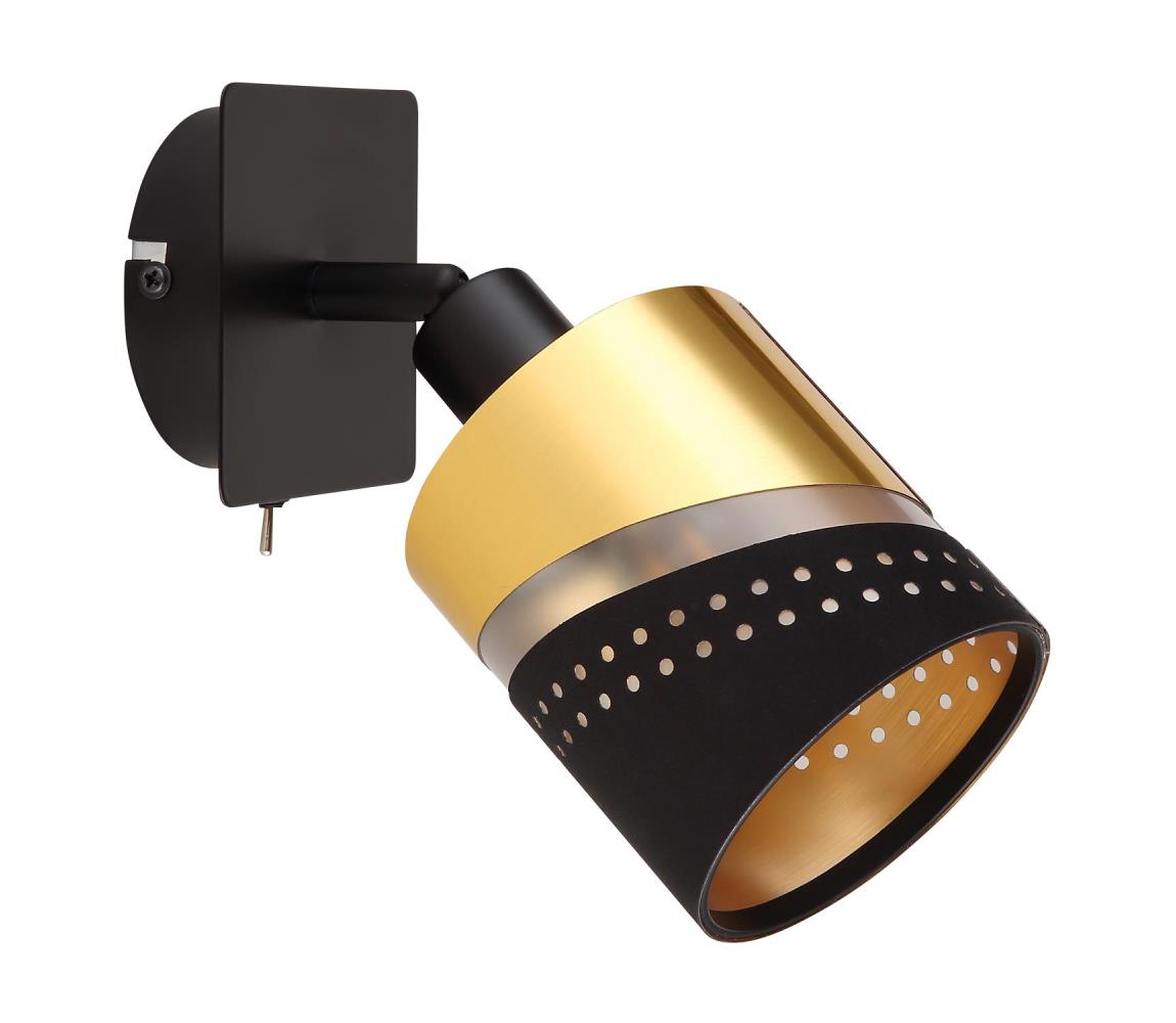 Globo 1 - Nástenné bodové svietidlo OR 1xE14/25W/230V čierna/zlatá