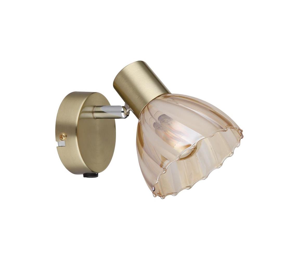 Globo 1 - Nástenné bodové svietidlo ZACHERY 1xE14/40W/230V zlatá