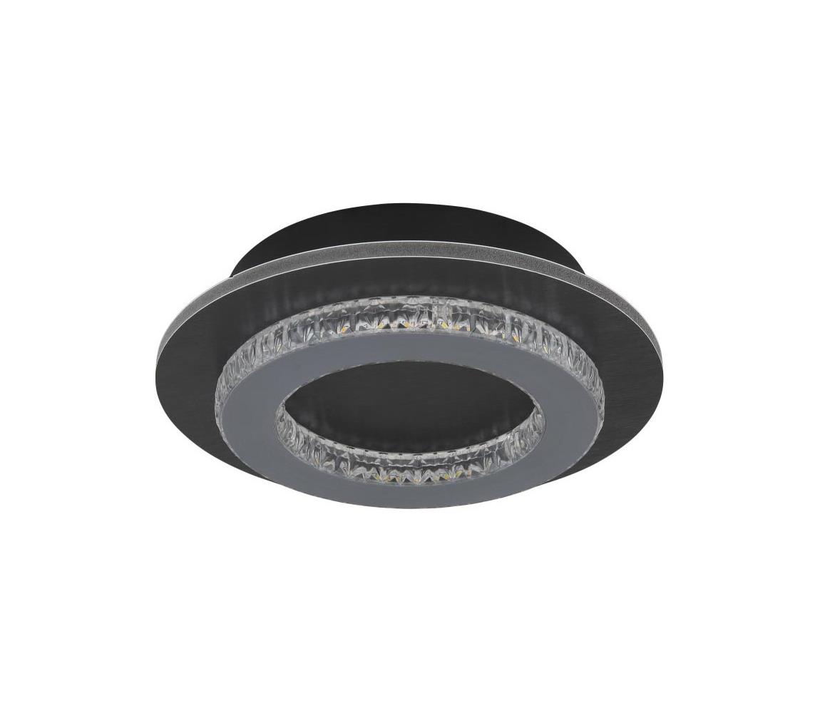 Globo 12A - LED stropné svietidlo JAYDEN LED/12W/230V pr. 20 cm antracit