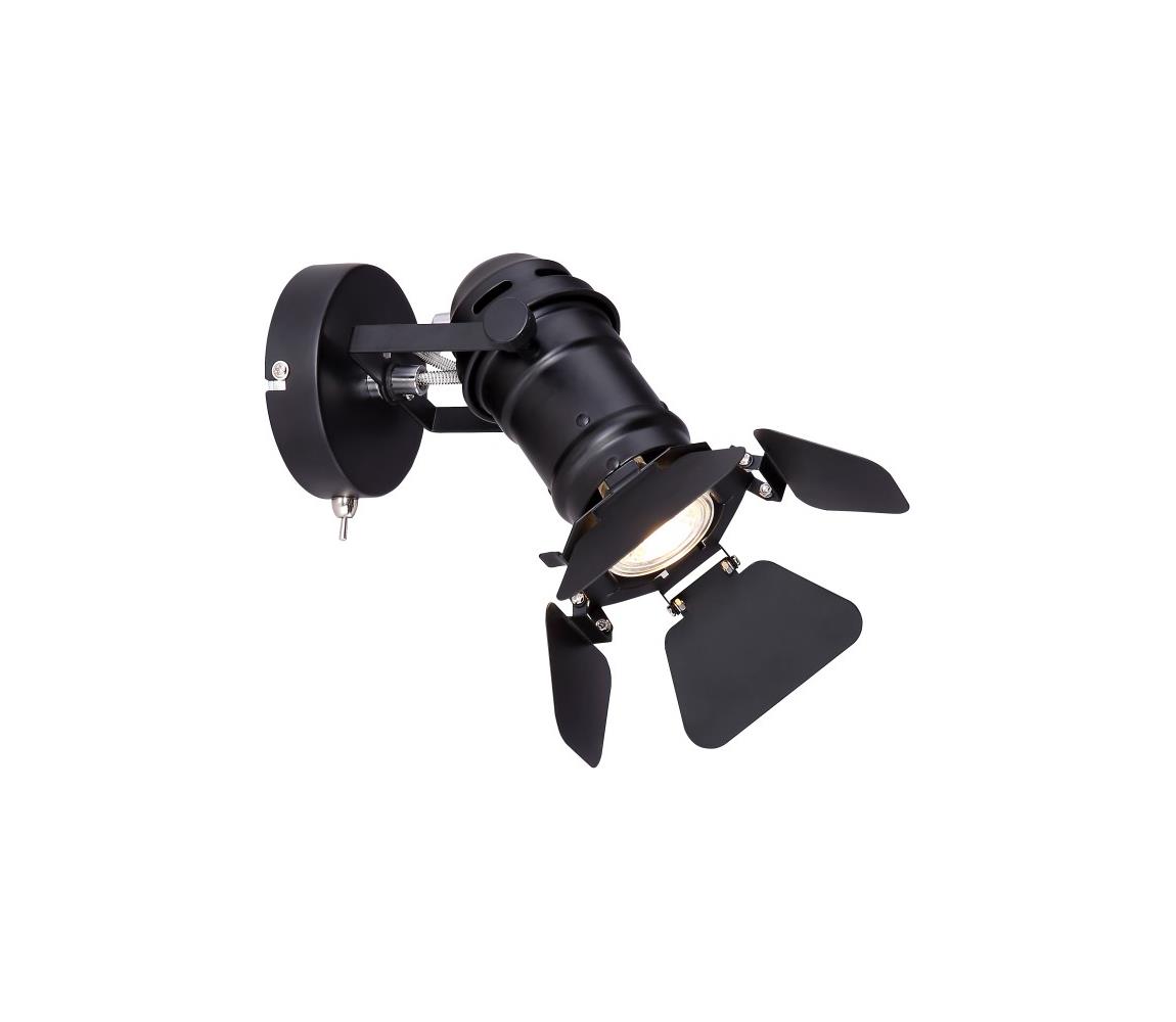 Globo 1B - Nástenné bodové svietidlo EGON 1xGU10/50W/230V 54650-1B