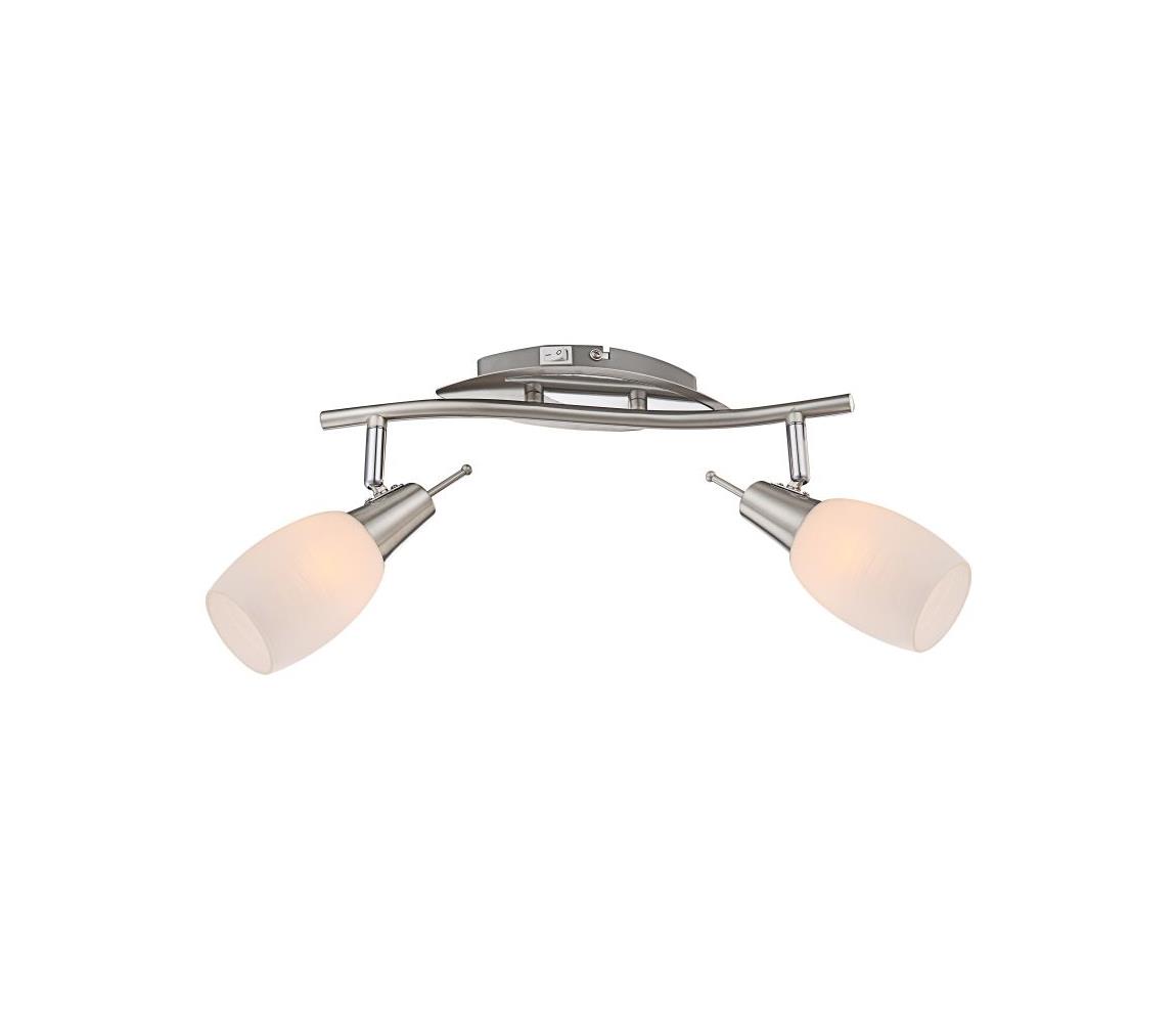 Globo 2 - Bodové smerové svietidlo GILLIAN 2xE14/40W s vypínačom