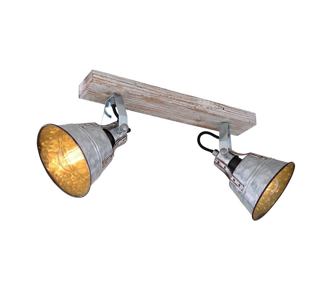 Globo 2 - Bodové svietidlo GÜNTHER 2xE27/60W/230V 15366Z-2