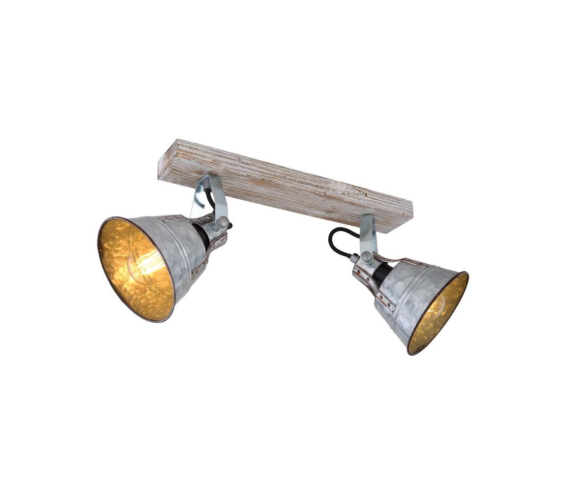 Globo 2 - Bodové svietidlo GÜNTHER 2xE27/60W/230V