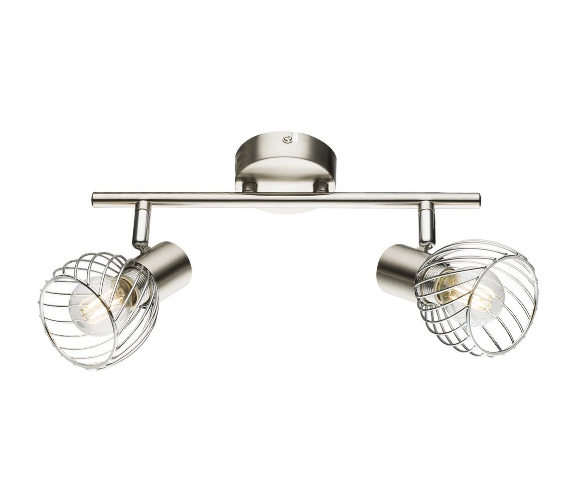 Globo 2 - Bodové svietidlo TEXAS 2xE14/40W/230V matný chróm