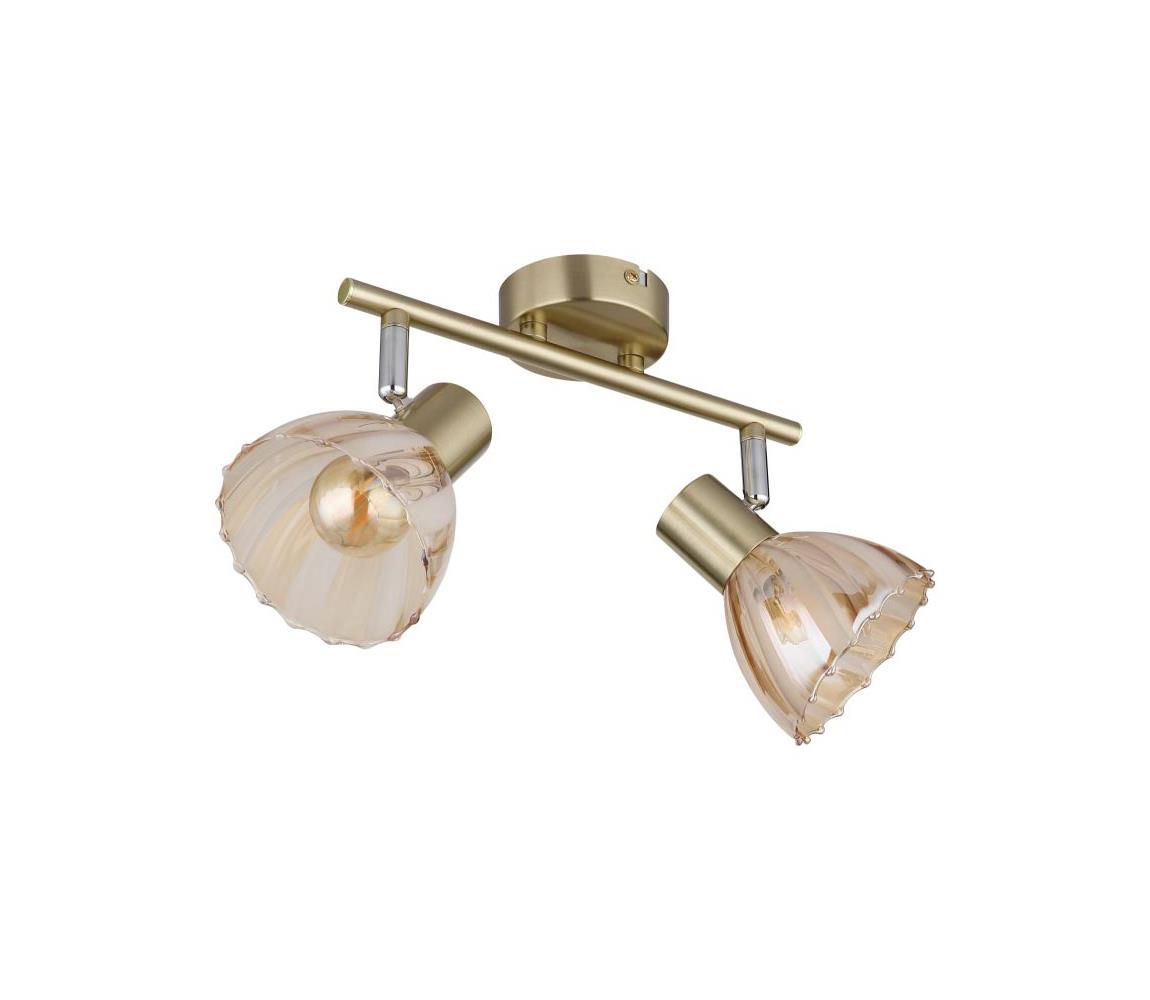 Globo 2 - Bodové svietidlo ZACHERY 2xE14/40W/230V zlatá