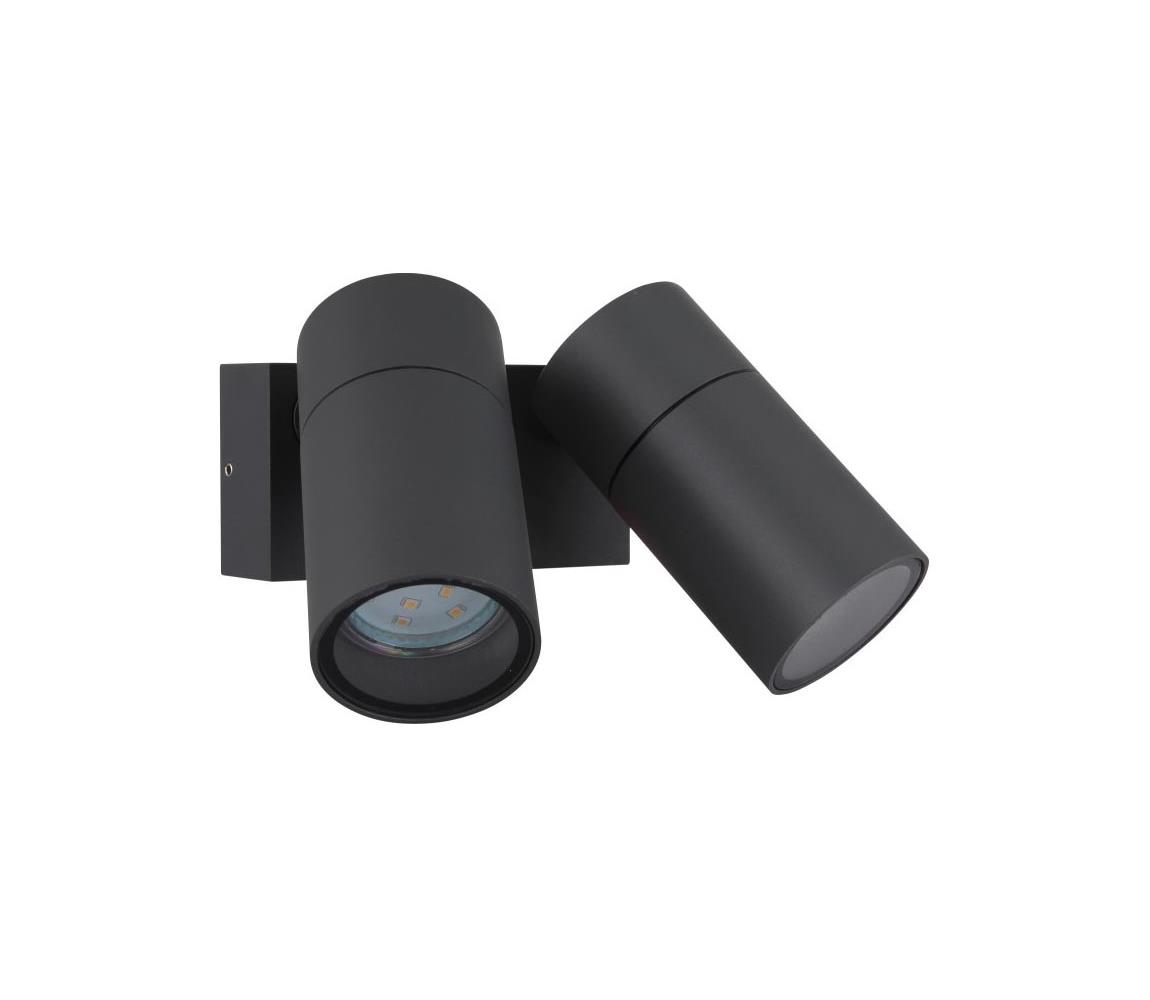 Globo 2 - Nástenné bodové svietidlo PIPER 2xGU10/35W/230V