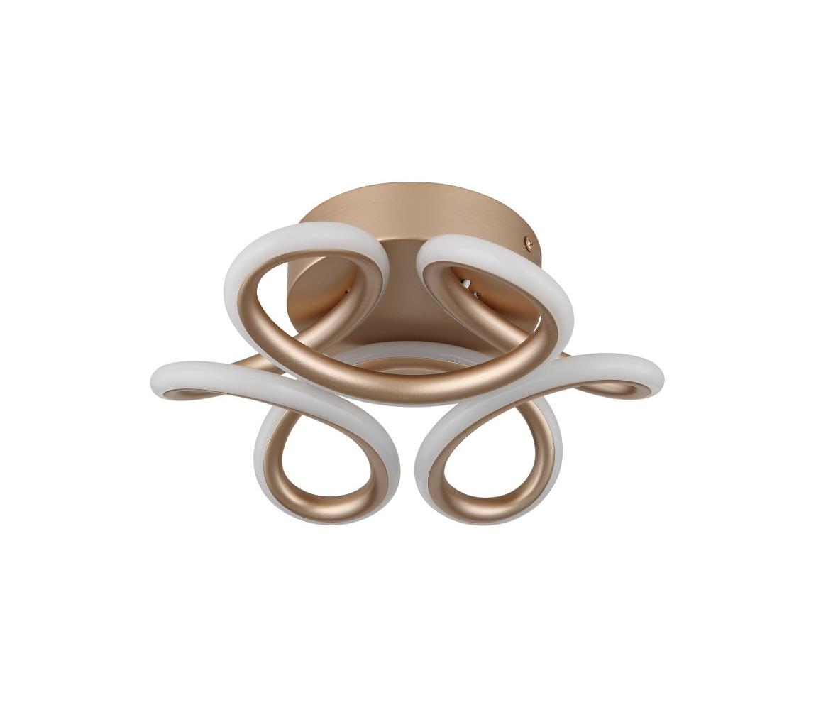 Globo 24CH - LED stropné svietidlo MELISAND 24W/230V pr. 26 cm zlatá