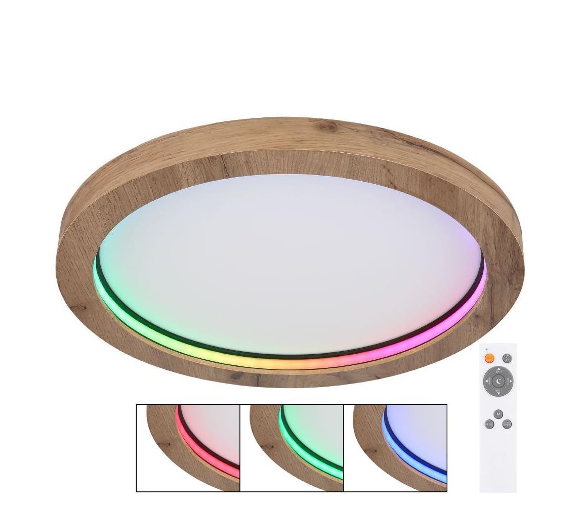 Globo 24R - LED RGBW Stmievateľné stropné svietidlo BRANZA LED/24W/230V + DO