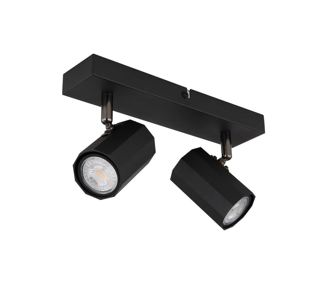 Globo 2B - Bodové svietidlo JAMES 2xGU10/25W/230V čierna