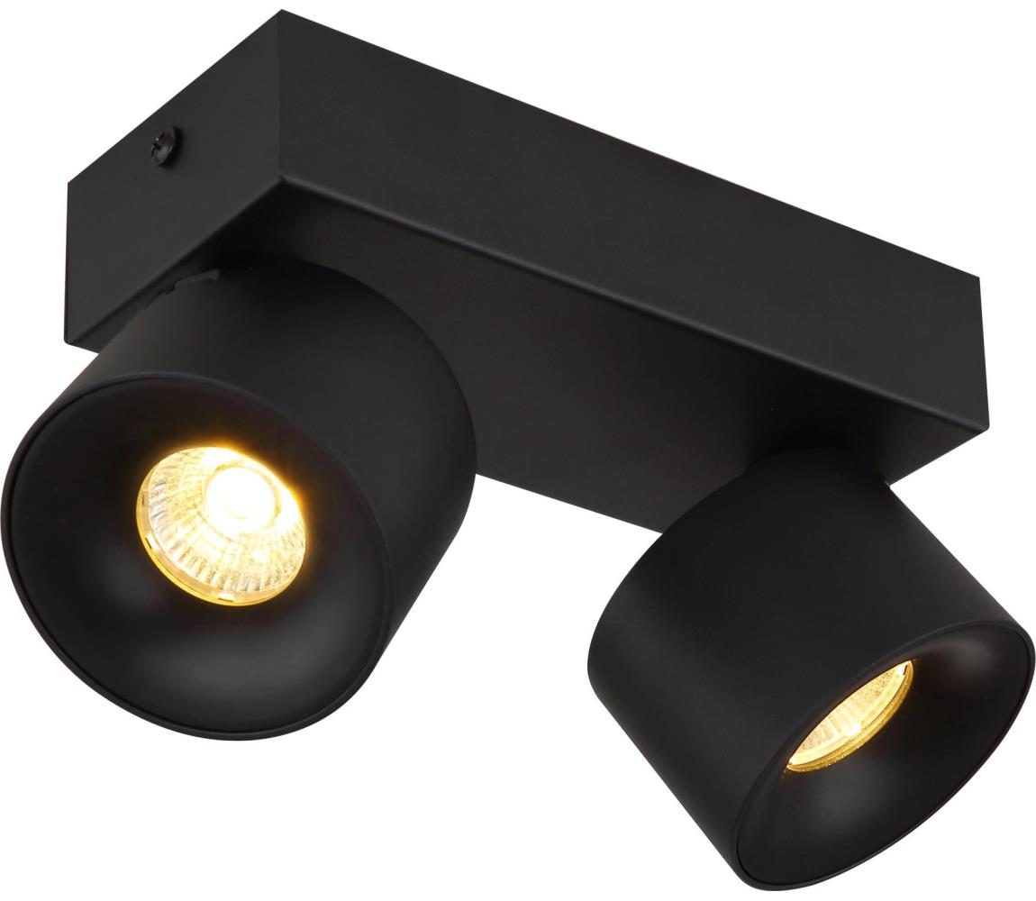 Globo 2B - LED Bodové svietidlo RAE 2xLED/6W/230V čierna