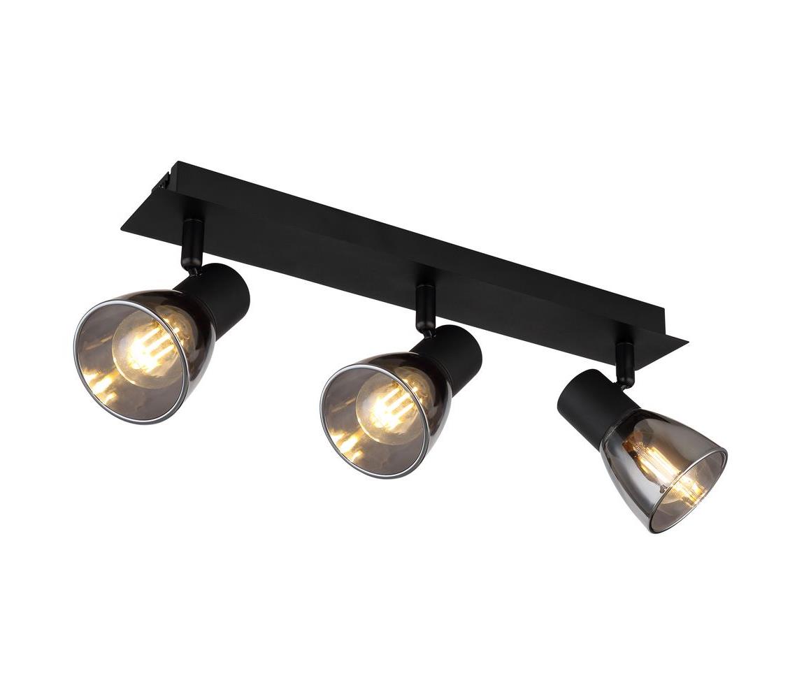 Globo 3 - Bodové svietidlo CLAUDE 3xE14/40W/230V čierna