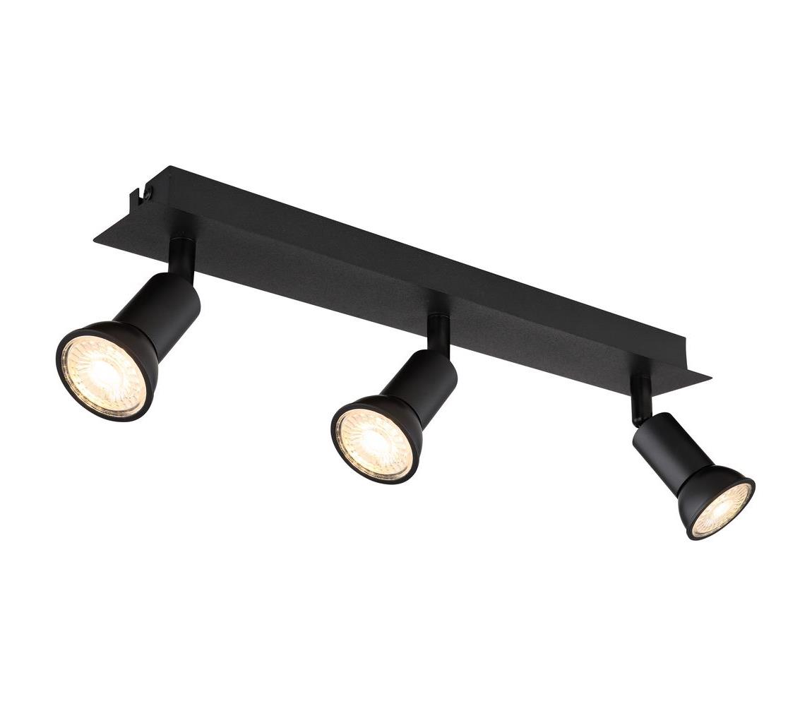 Globo 3 - Bodové svietidlo DREW 3xGU10/35W/230V čierna