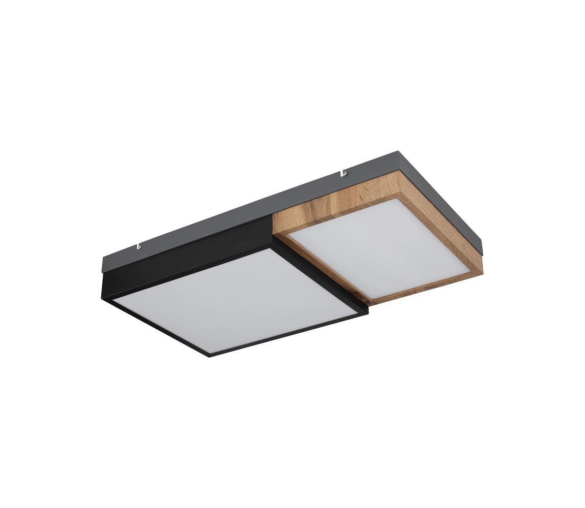 Globo 30 - LED stropné svietidlo GUNDI LED/30W/230V hnedá/čierna