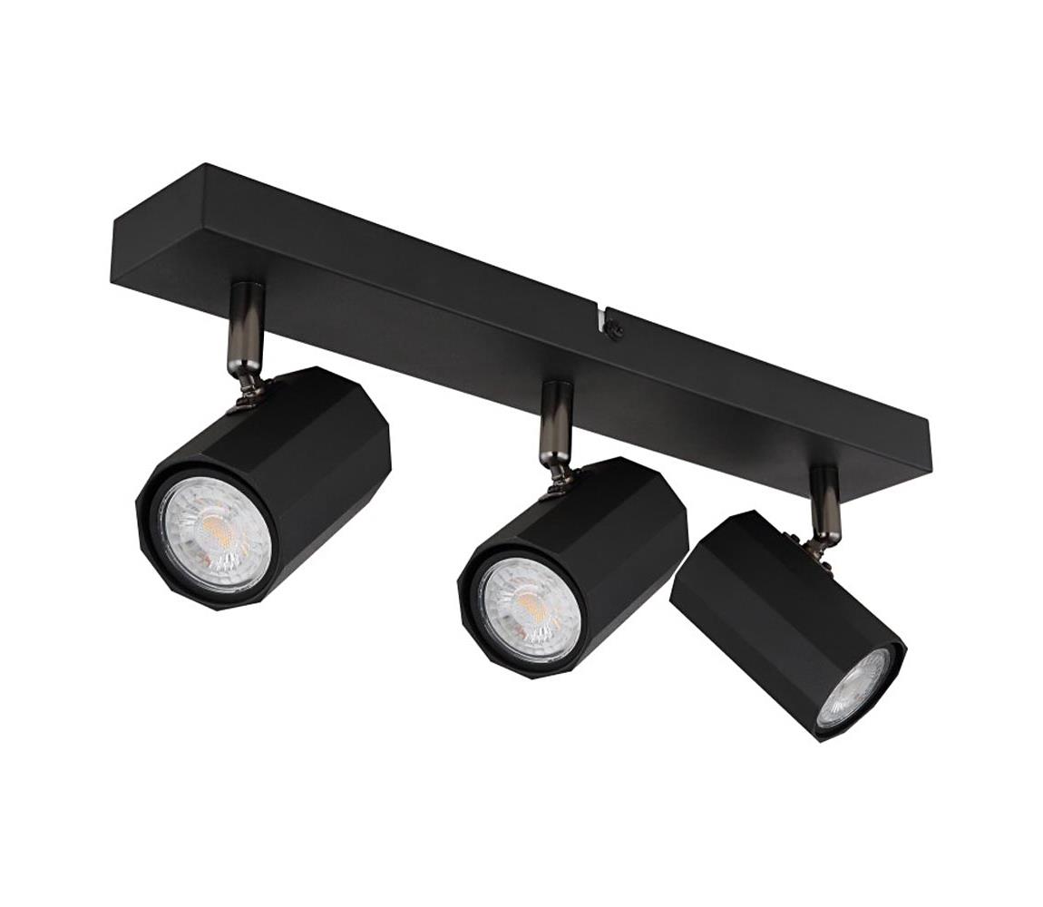 Globo 3B - Bodové svietidlo JAMES 3xGU10/25W/230V čierna