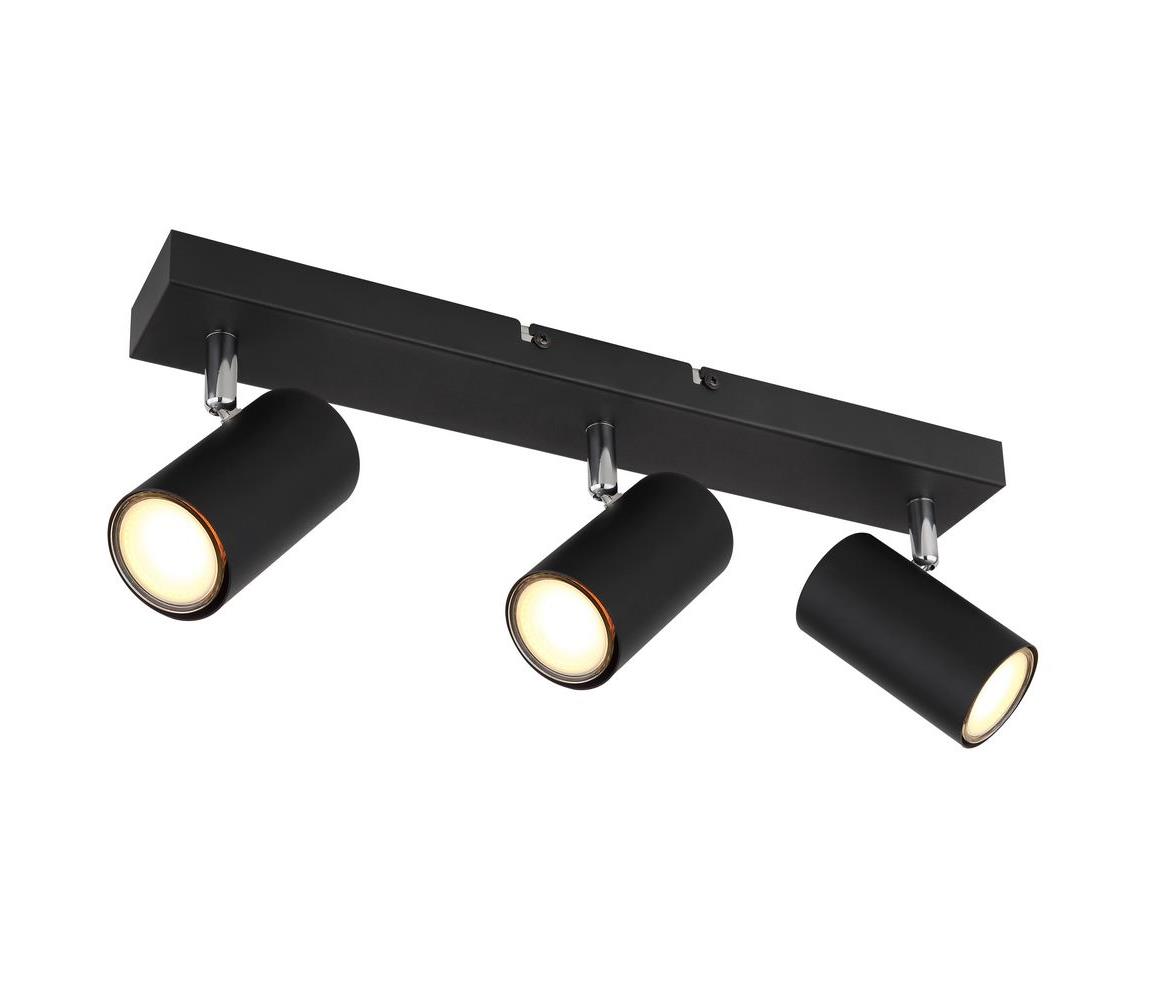 Globo 3B - Bodové svietidlo ROBBY 3xGU10/35W/230V čierna