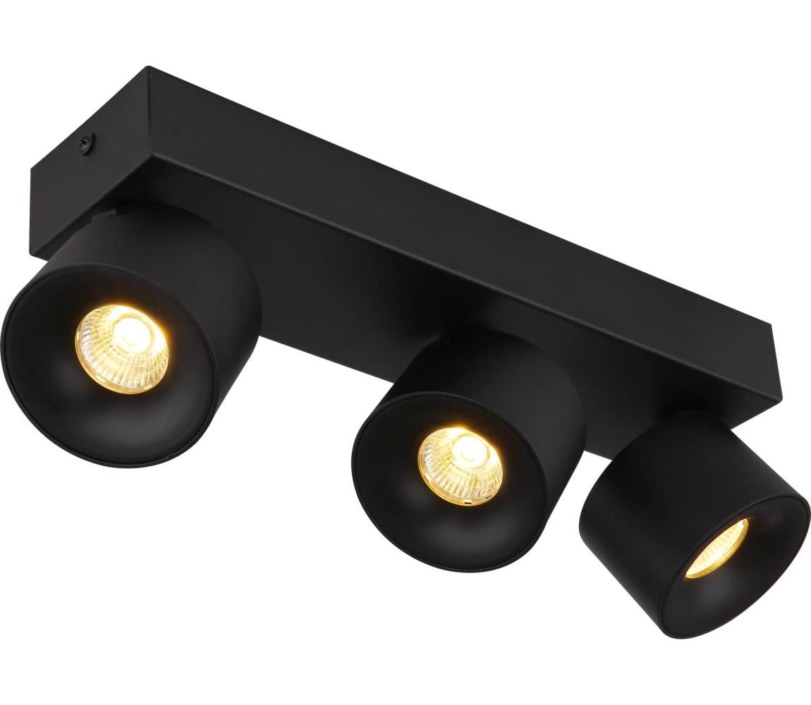 Globo 3B - LED Bodové svietidlo RAE 3xLED/6W/230V čierna