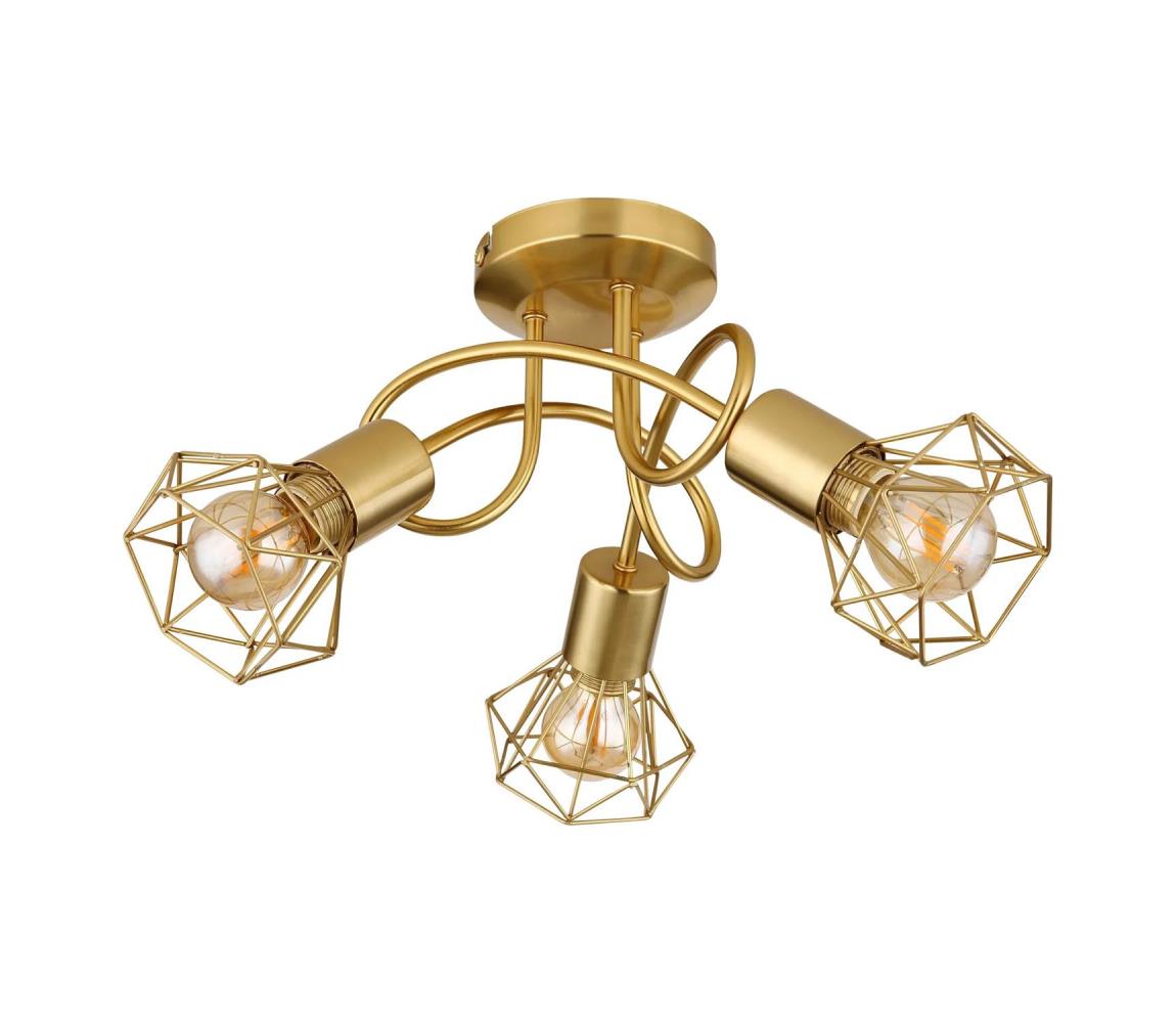 Globo 3D - Prisadený luster XARA I 3xE14/40W/230V zlatá 54802GB-3D