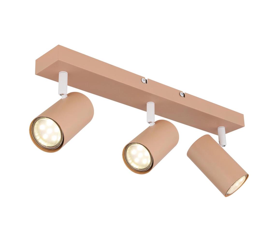 Globo 3P - Bodové svietidlo ROBBY 3xGU10/25W/230V oranžová