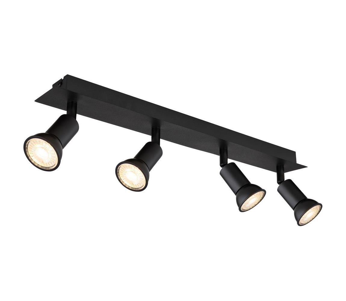 Globo 4 - Bodové svietidlo DREW 4xGU10/35W/230V čierna