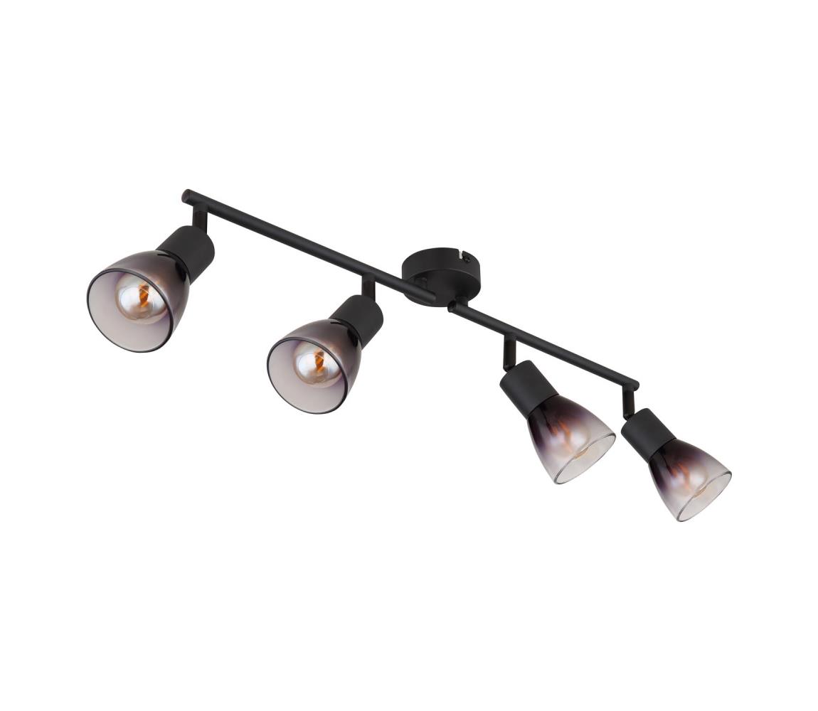 Globo 4 - Bodové svietidlo SATELLA 4xE14/25W/230V čierna