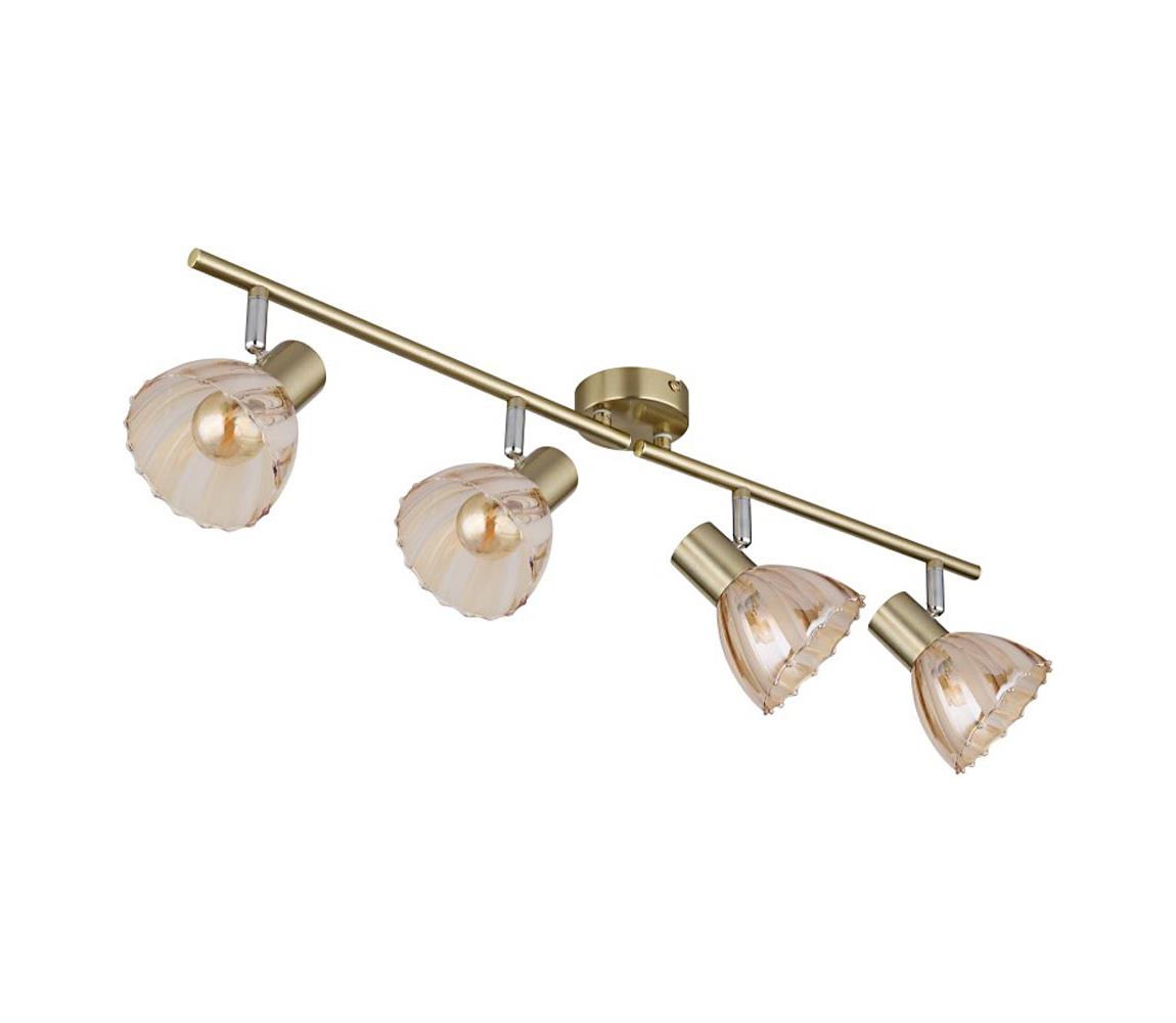 Globo 4 - Bodové svietidlo ZACHERY 4xE14/40W/230V zlatá