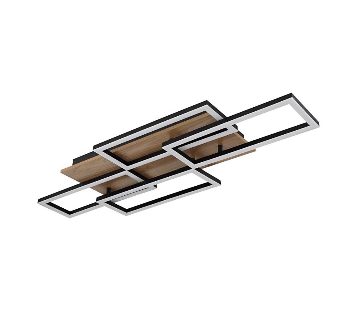 Globo 40 -LED stmievateľné stropné svietidlo JEFFRY 40W/230V 32,5x87,5 cm hnedá/čierna+DO