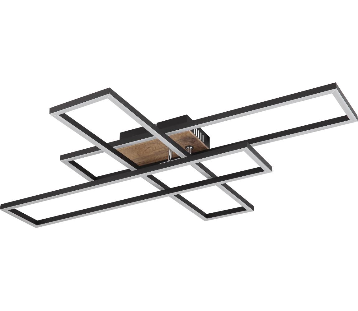 Globo 40 - LED Stropné svietidlo DAKARI LED/40W/230V 3000K 60x80 cm čierna