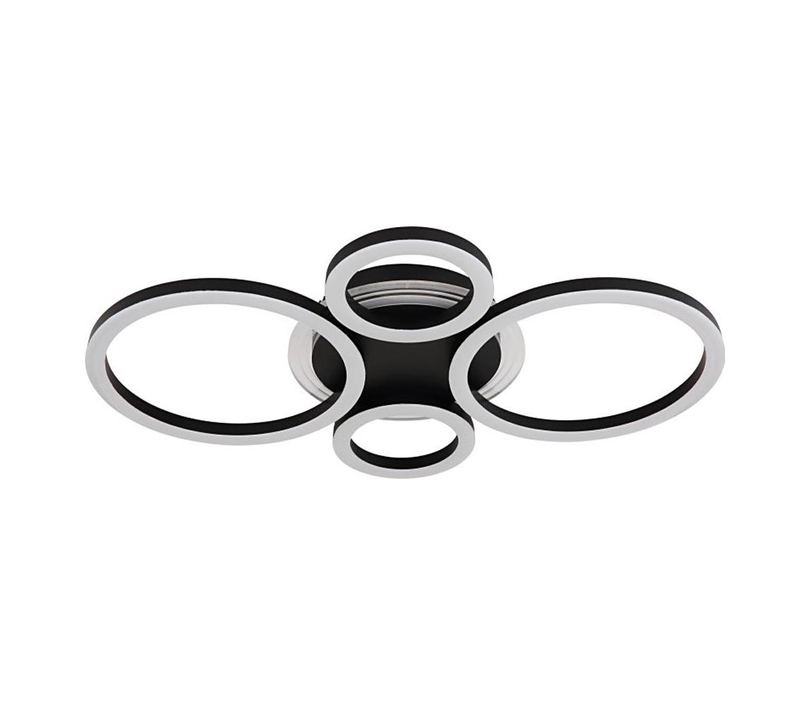 Globo 40 - LED stropné svietidlo LORETTA LED/40W/230V pr. 35,5x53 cm čiern