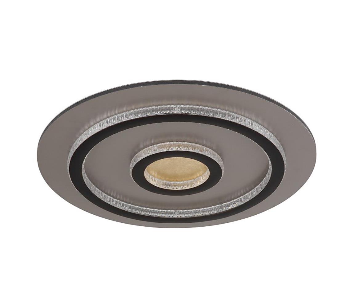 Globo 40G - LED stmievateľné stropné svietidlo JAYDEN 40W/230V pr. 45 cm čierna + diaľkové ovládanie