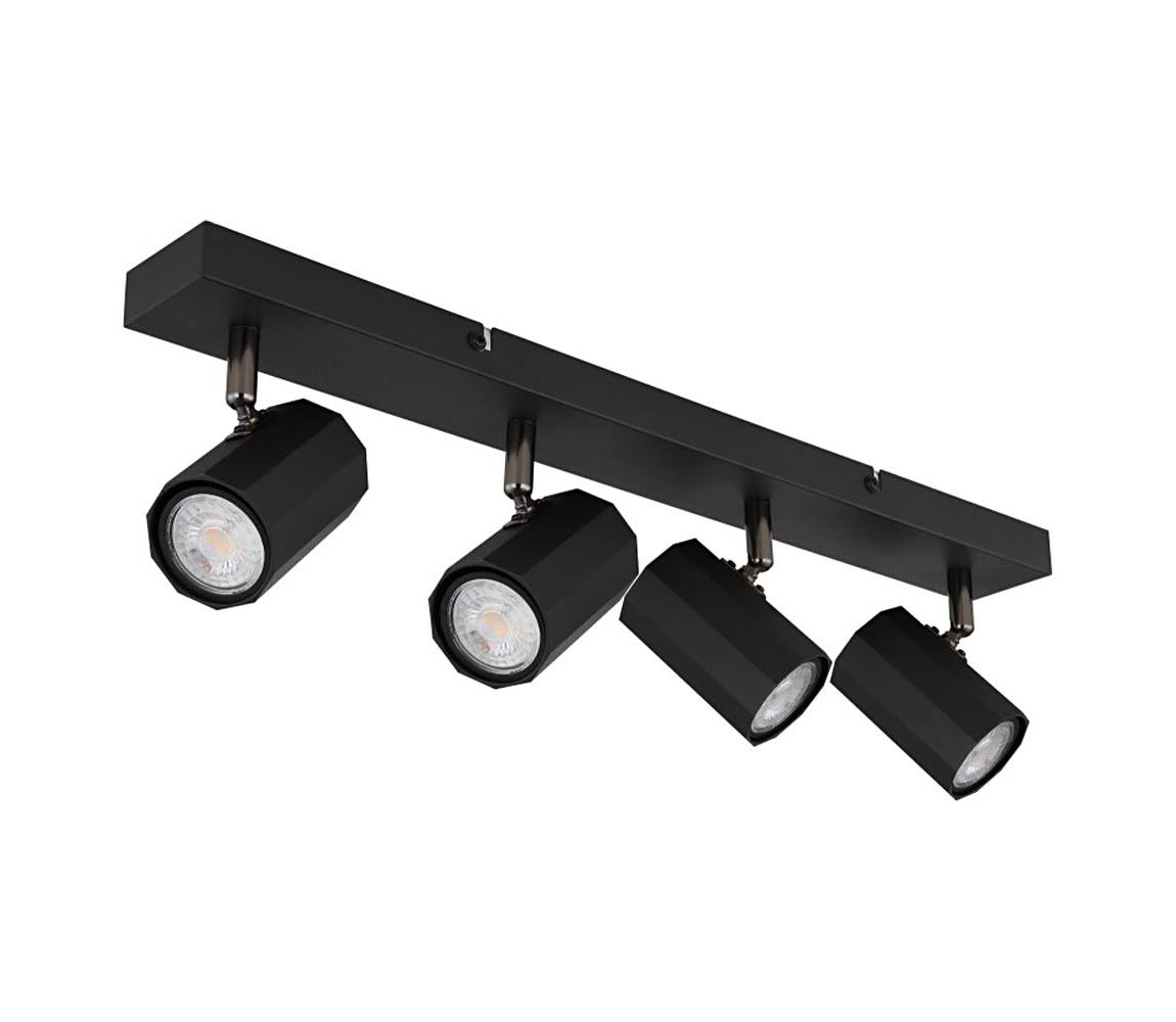 Globo 4B - Bodové svietidlo JAMES 4xGU10/25W/230V čierna