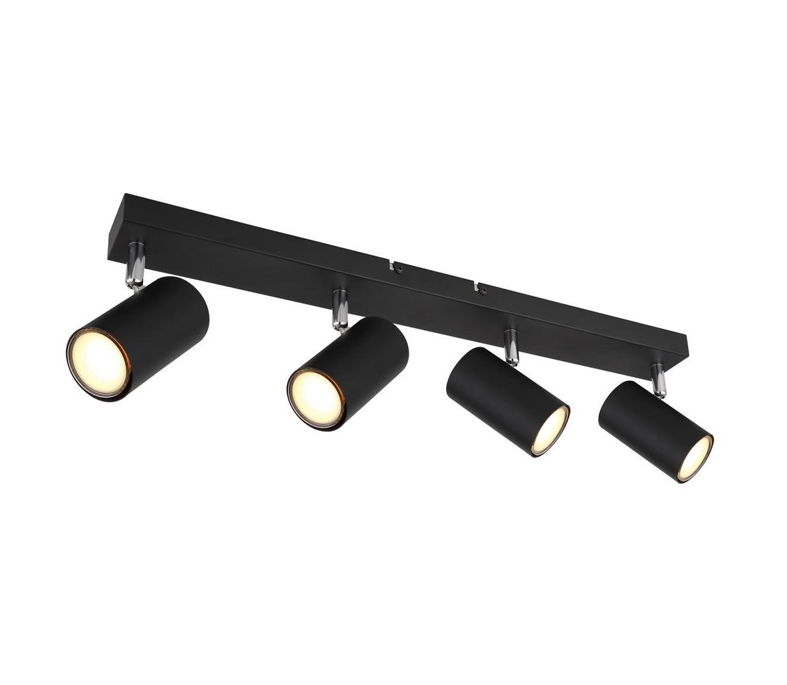 Globo 4B - Bodové svietidlo ROBBY 4xGU10/35W/230V čierna